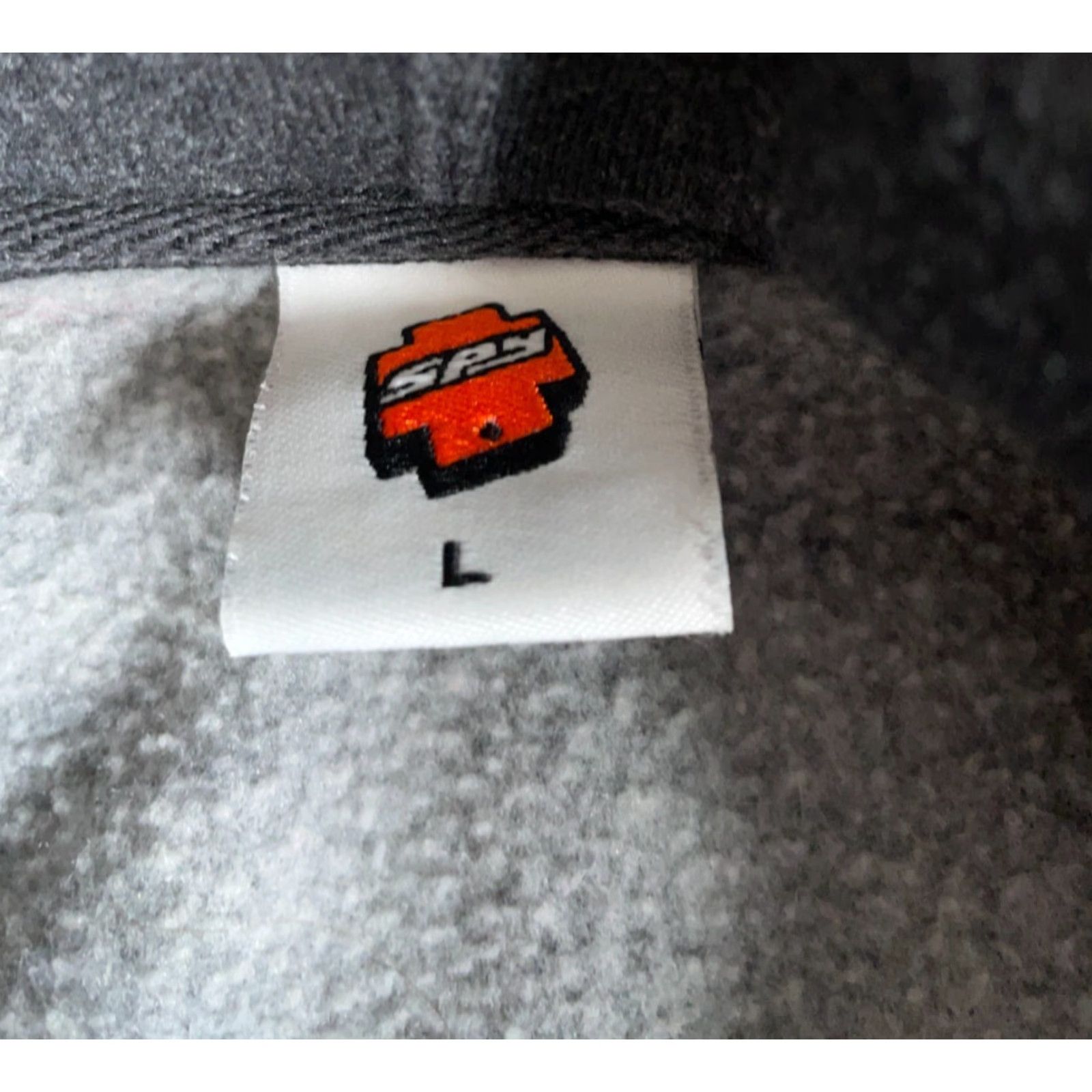 Vintage VINTAGE SPY Optic Hoodie Men L Gray Heavyweight USA Made 90s Surf Graphic Print Pockets Size US L / EU 52-54 / 3 - 3 Thumbnail