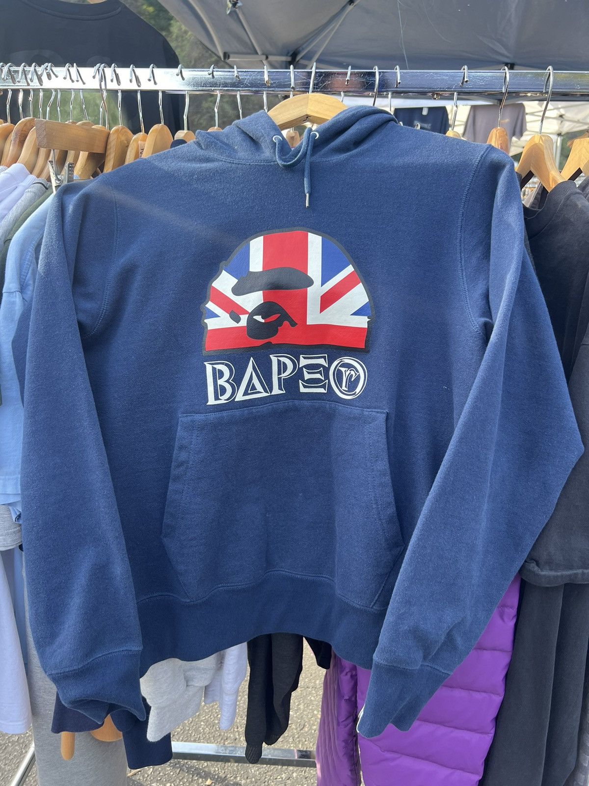 image of Bape Hoodie (Medium) in Blue, Men's