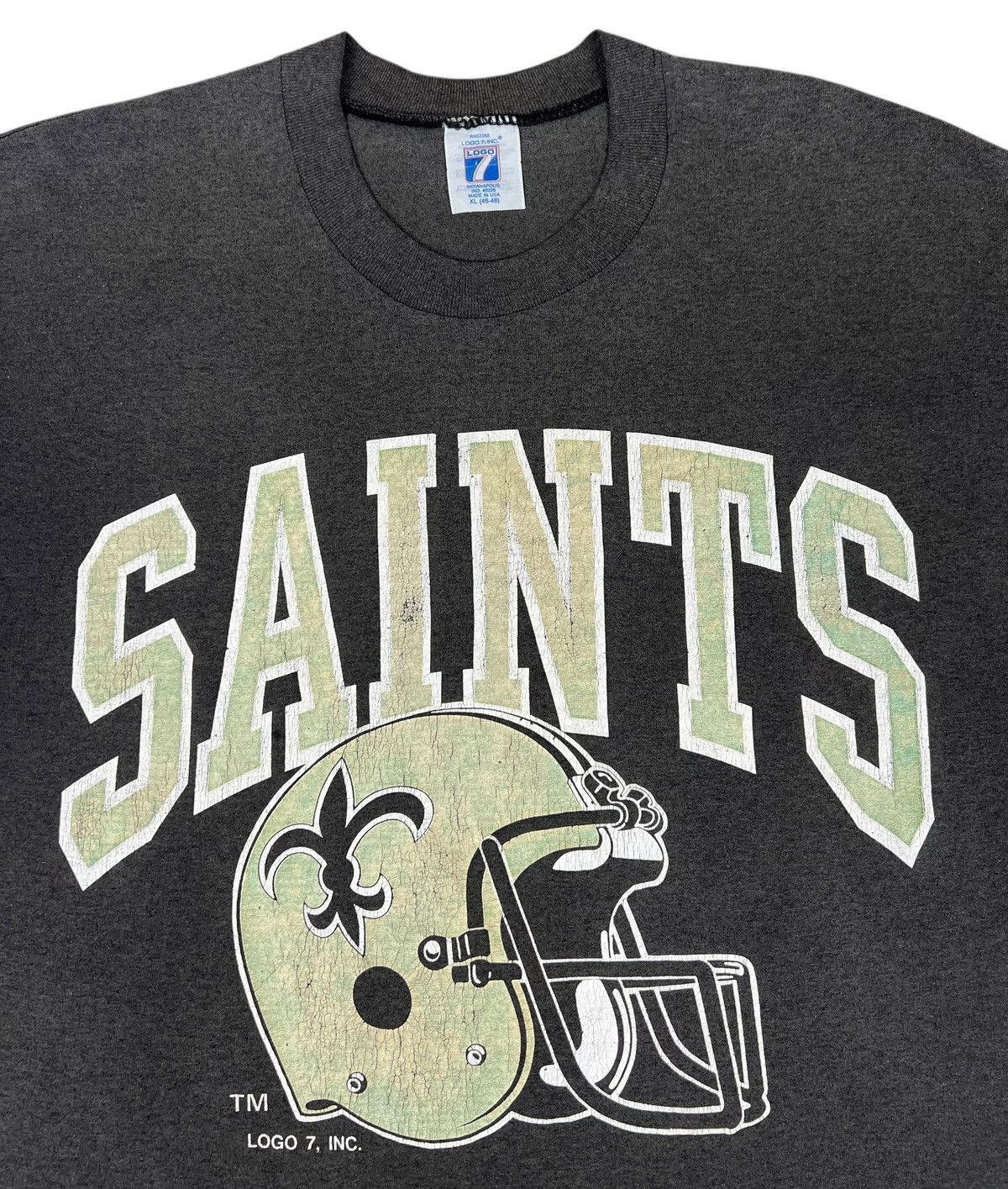 NFL 90s True Vintage SAINTS Logo 7 NFL Tee Size US L / EU 52-54 / 3 - 4 Thumbnail