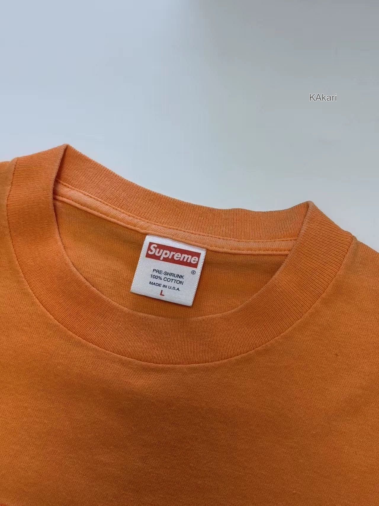 Supreme Orange Short Sleeve Shirt Size L Size US L / EU 52-54 / 3 - 3 Thumbnail