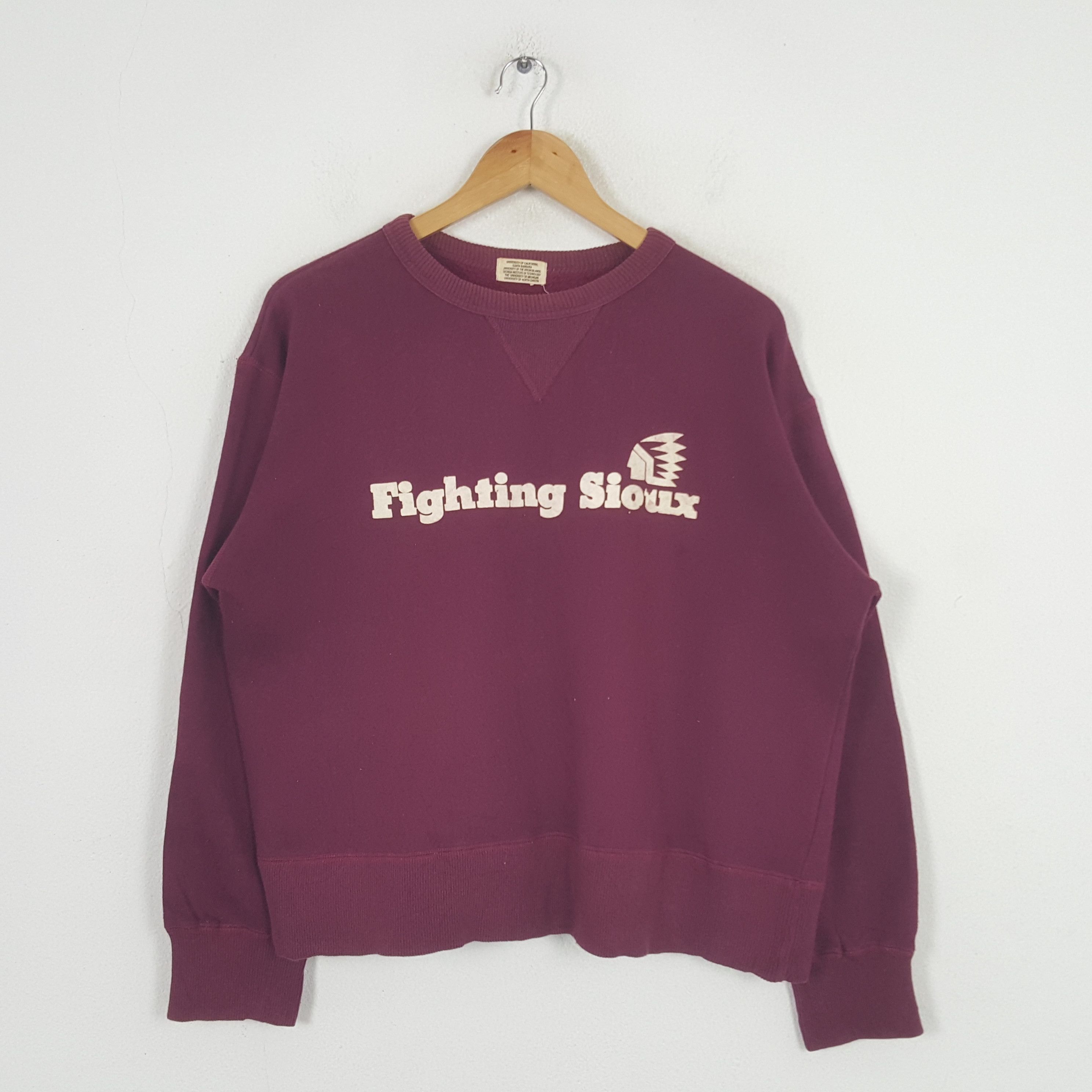 Vintage Vintage Fighting Siouk American Sports Sweatshirt C286N14 Size US L / EU 52-54 / 3 - 1 Thumbnail