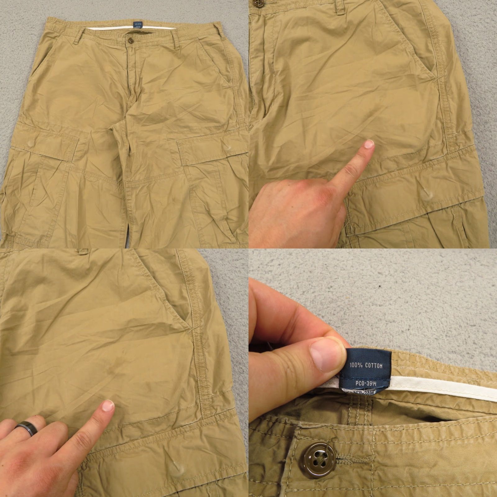 Polo Ralph Lauren VTG Polo Ralph Lauren Pants Mens 36x32 Lightweight Paratrooper Utility Cargo Tan Beige 5-Pocket Inseam 32in 36 Regular Mens Jeans Cargo Pants Size US M / EU 48-50 / 2 - 8 Thumbnail