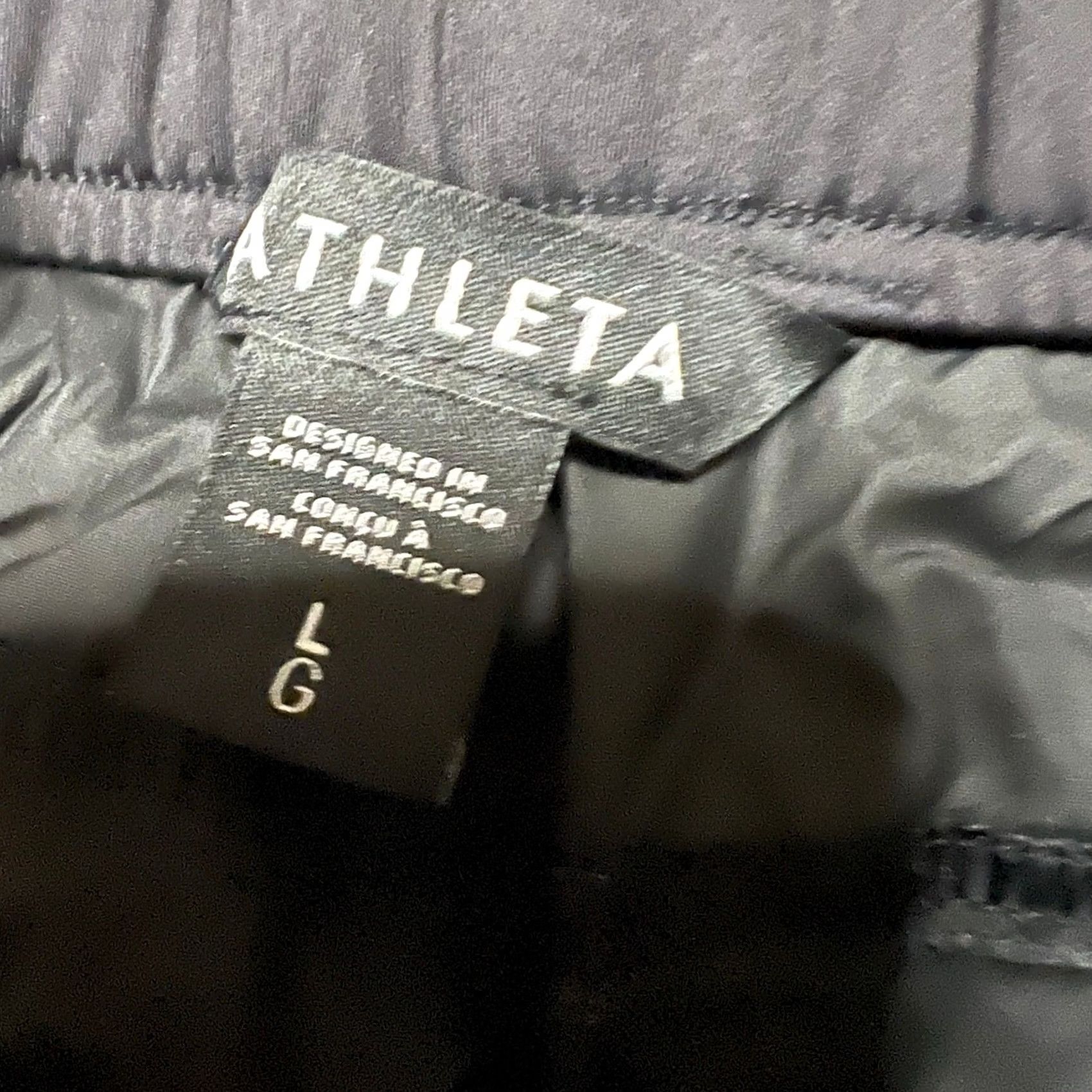 Athleta Athleta Rise Pants Womens Large Black Baggy Travel Zip Pockets Stretch Ladies L Track Pants Women Size 36" / US 14 / IT 50 - 5 Thumbnail