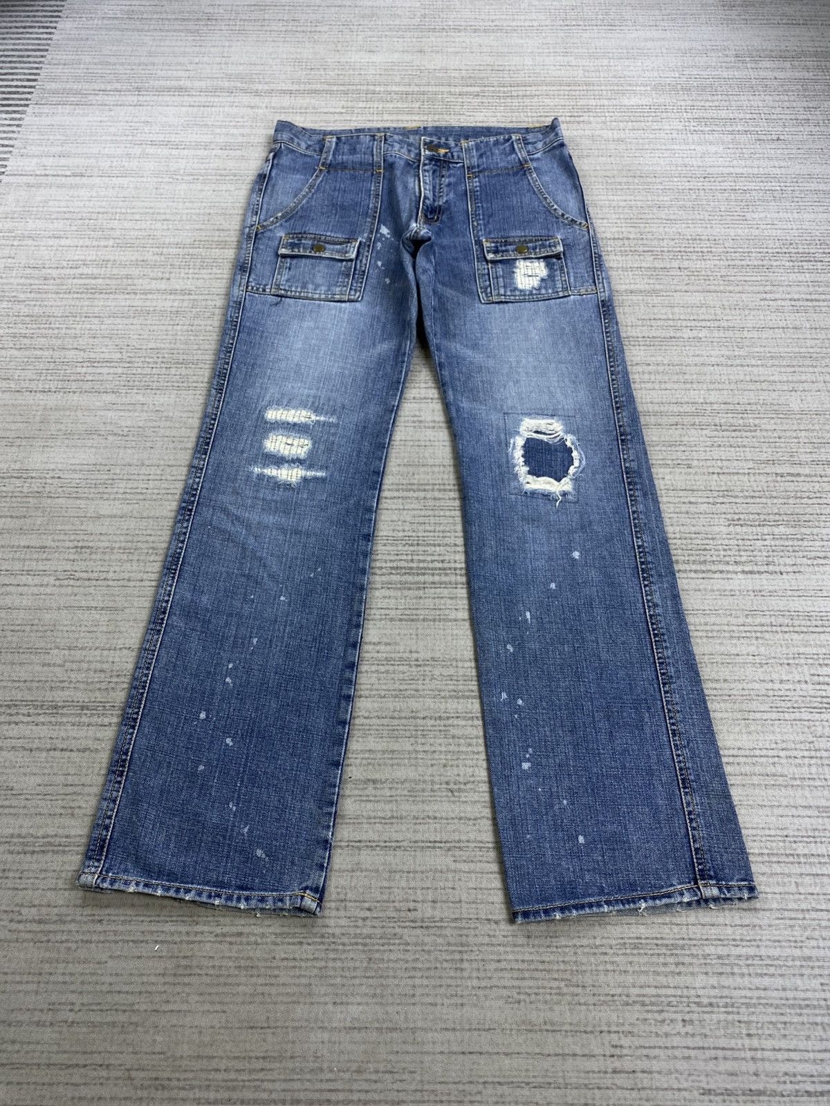Boycott × Vintage Vintage Boycott Bush Pants Distressed Denim Rare Jeans Size US 32 / EU 48 - 1 Thumbnail