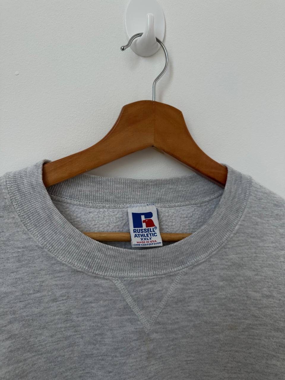 Russell Athletic × Vintage Vintage Russell Athletic USA Gray Baggy Oversized Sweatshirt Size US XL / EU 56 / 4 - 5 Thumbnail