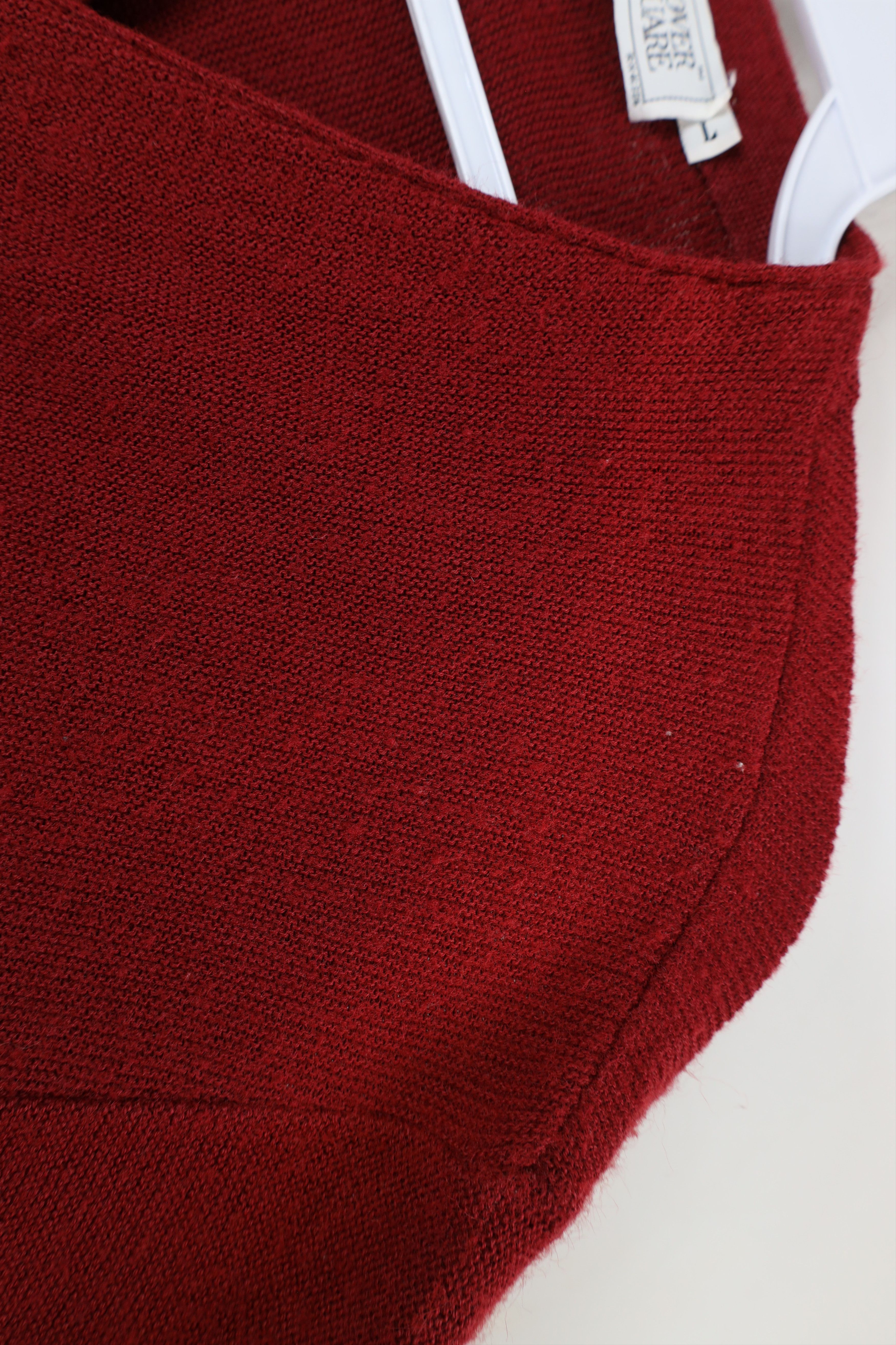 Vintage Vintage 70s Streetwear Kurt Cobain Cardigan Sweater Red USA Size US L / EU 52-54 / 3 - 4 Thumbnail