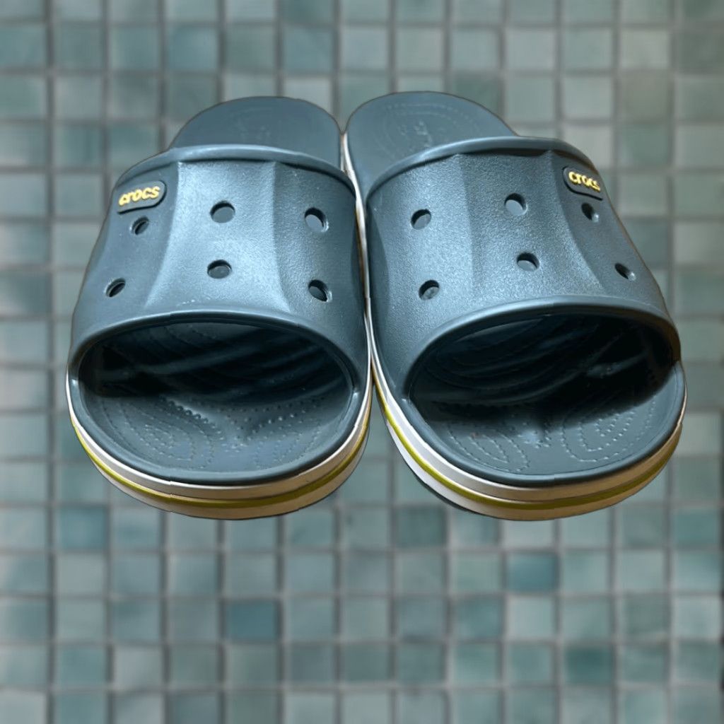 Crocs CROCS Bayaband Slip On Sandals Gray 11 Women Comfort Mule Multicolor Manmade Upper Casual Shoes Size US 11 / IT 41 - 1 Thumbnail
