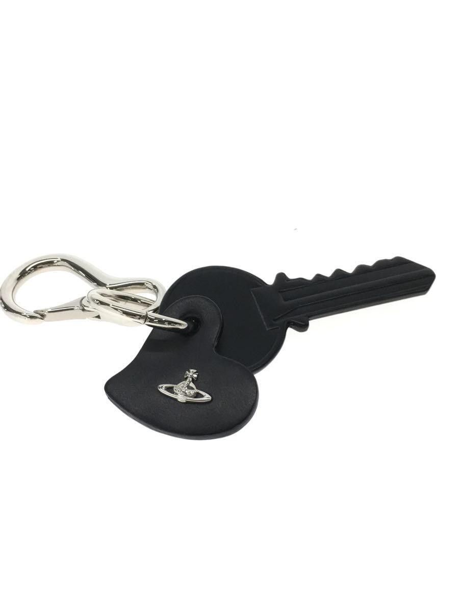 Vivienne Westwood Orb Logo Leather Keychain Size ONE SIZE - 4 Thumbnail