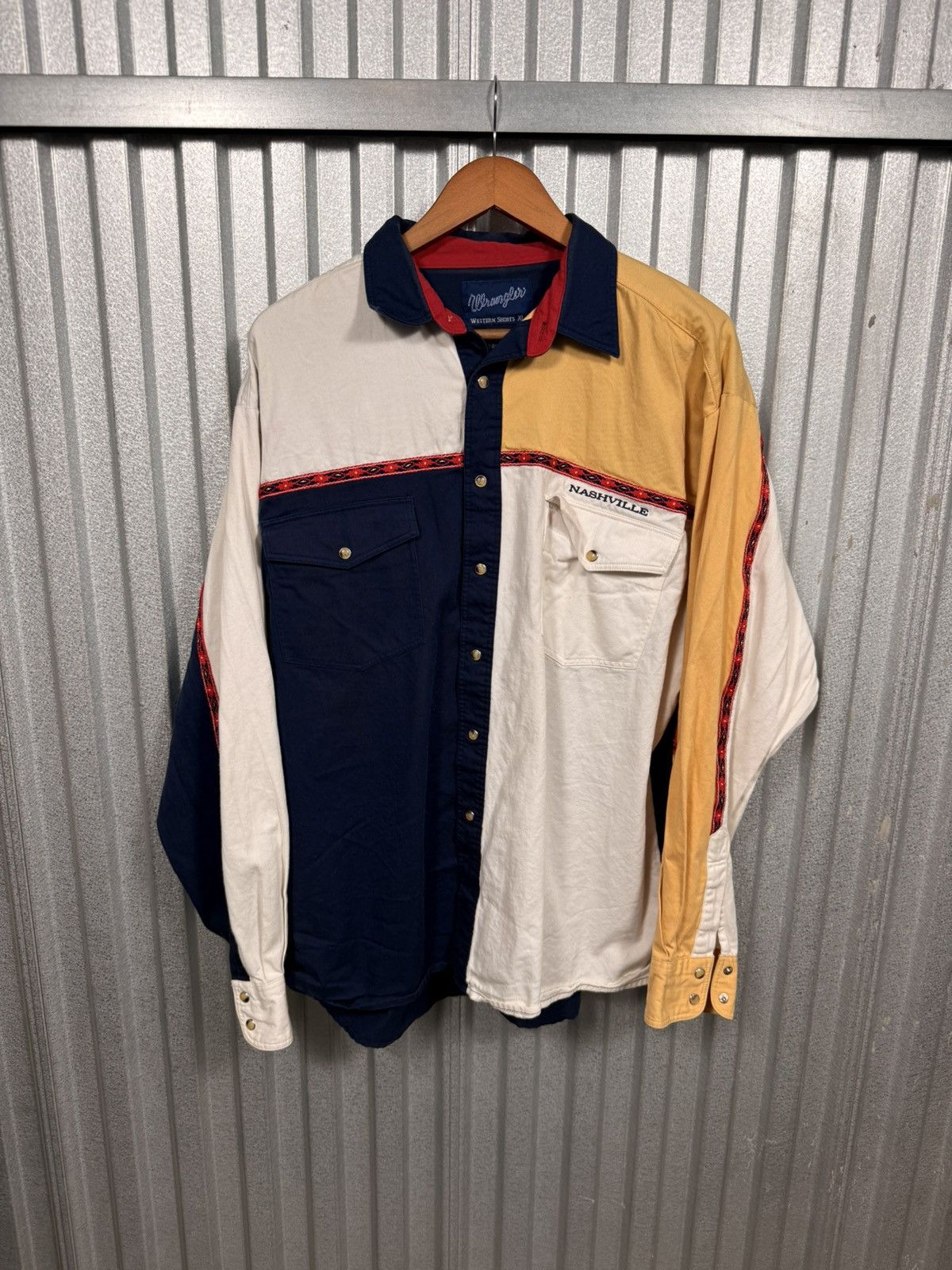 Wrangler 90s Vintage Wrangler Nashville Western Pearl Snap Shirt Size US XL / EU 56 / 4 - 6 Thumbnail
