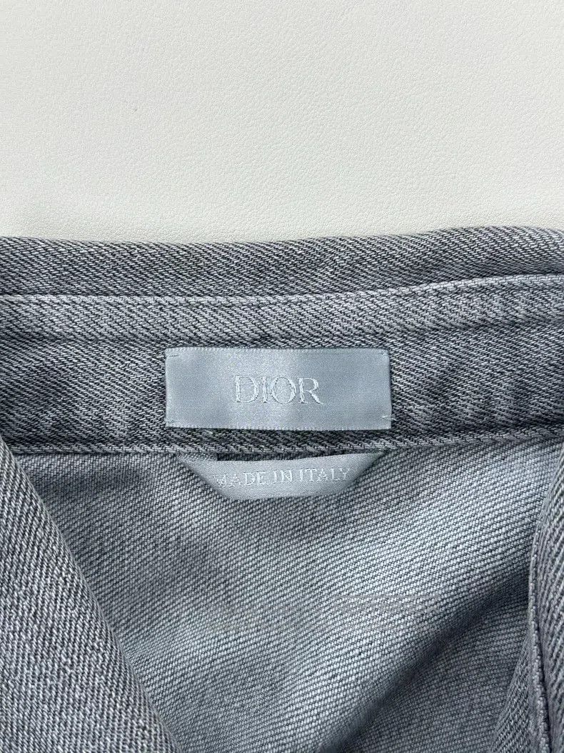 Dior Dior Washed to make old patch embroidered denim shirt Size US XS / EU 42 / 0 - 3 Thumbnail