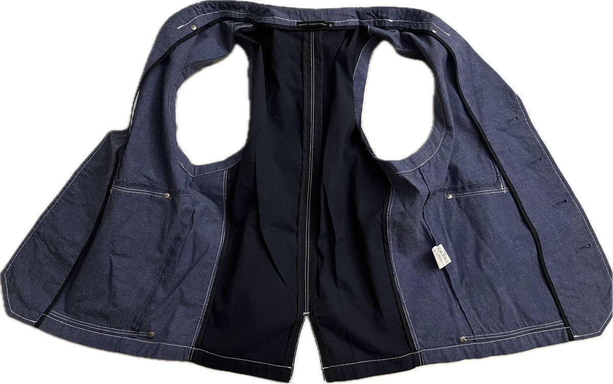Marithe + Francois Girbaud Marithe Francois Girbaud blue switching vest archive 00s Size 46R - 2 Thumbnail