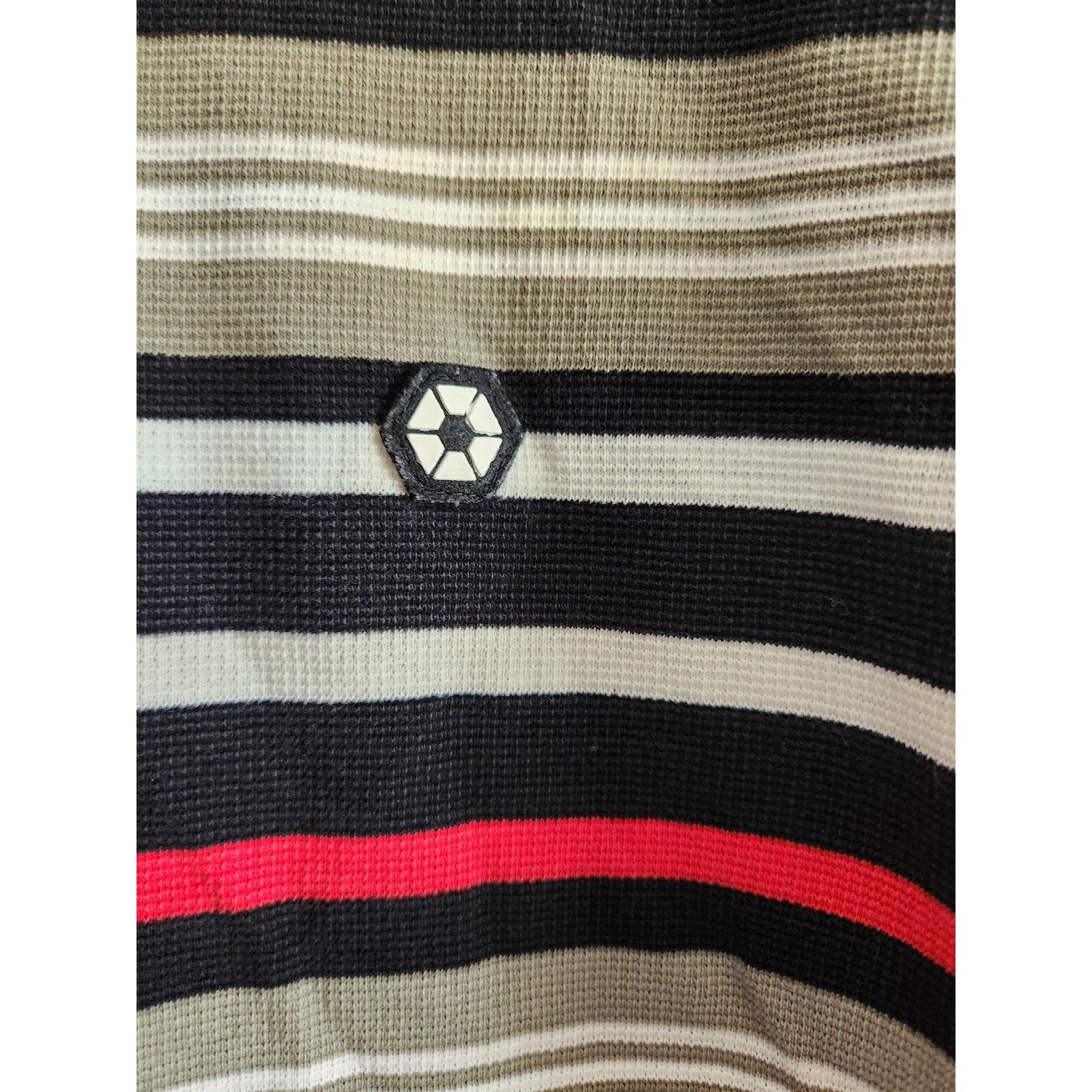 Southpole Y2k South Pole Men's Red & Black Striped Polo XL Size US XL / EU 56 / 4 - 3 Thumbnail