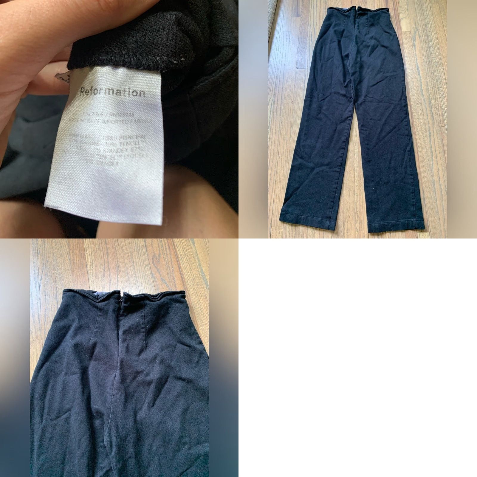 Reformation Reformation Black Pants 4 Size 27" / US 4 / IT 40 - 8 Thumbnail