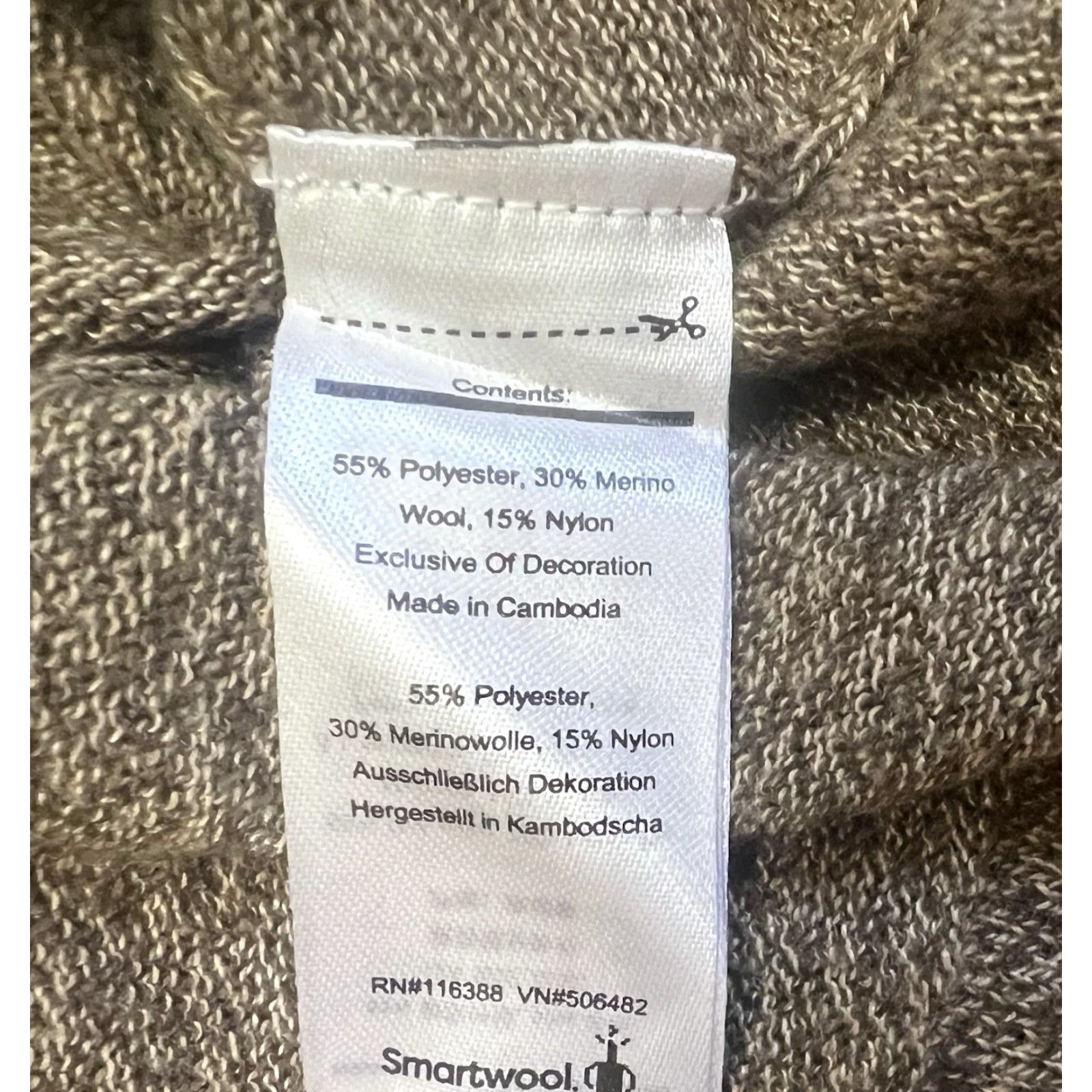 Smartwool Smartwool 1/4 Zip Pullover Sweater Mens L Brown Merino Wool Size US L / EU 52-54 / 3 - 6 Thumbnail
