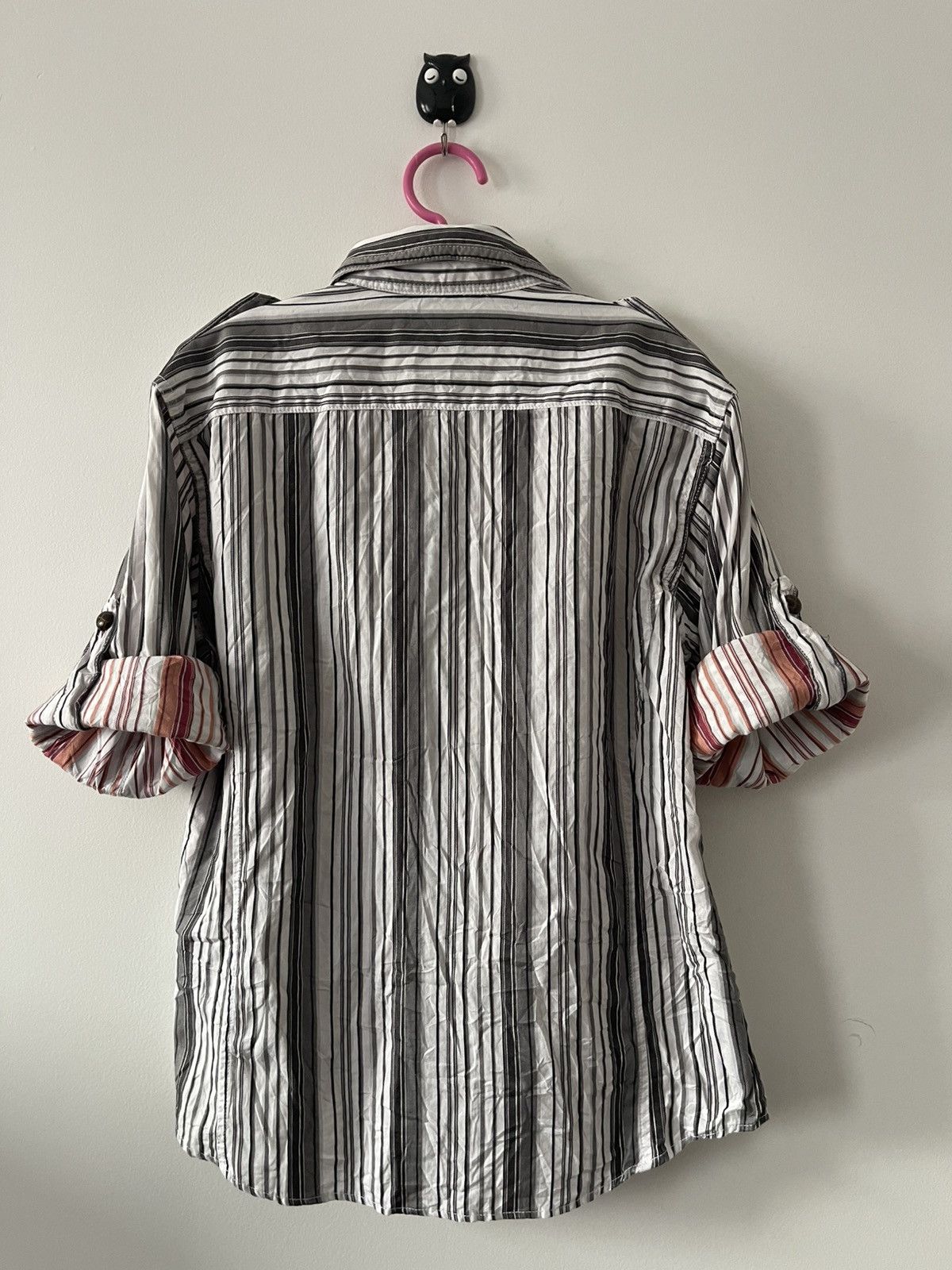 If Six Was Nine Rare Vintage RATTLE TRAP Striped Wood Button Japan Size US M / EU 48-50 / 2 - 14 Thumbnail