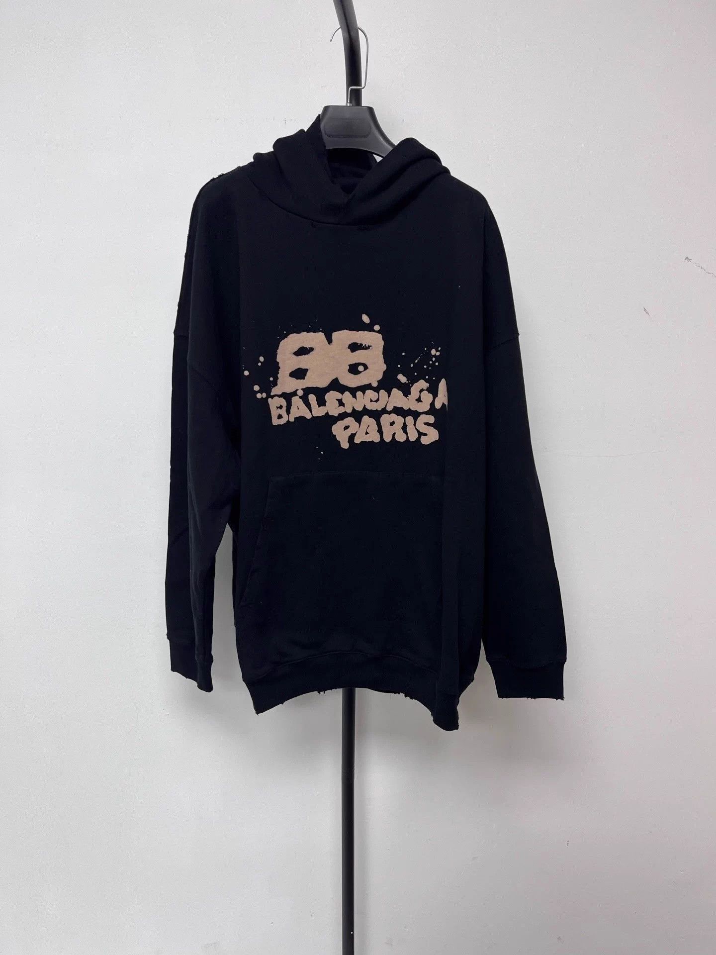 Balenciaga Balenciaga logo print oversized hoodie men's new XS/4 Size US XS / EU 42 / 0 - 1 Thumbnail