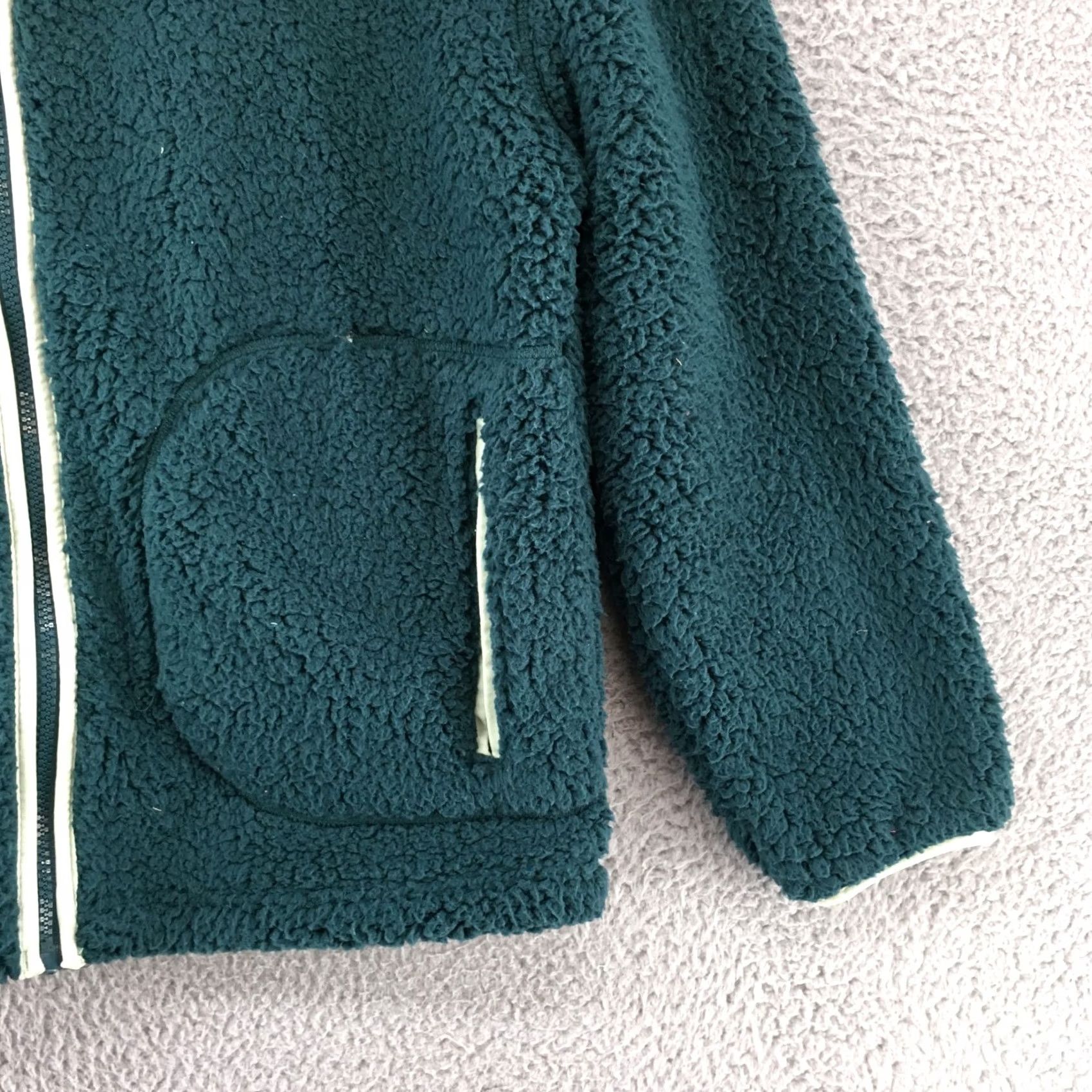 Vintage VINTAGE? Universal Thread Sherpa Anorak Teddy Jacket Womens XS Green Full Zip Long Sleeve Size XS / US 0-2 / IT 36-38 - 3 Thumbnail