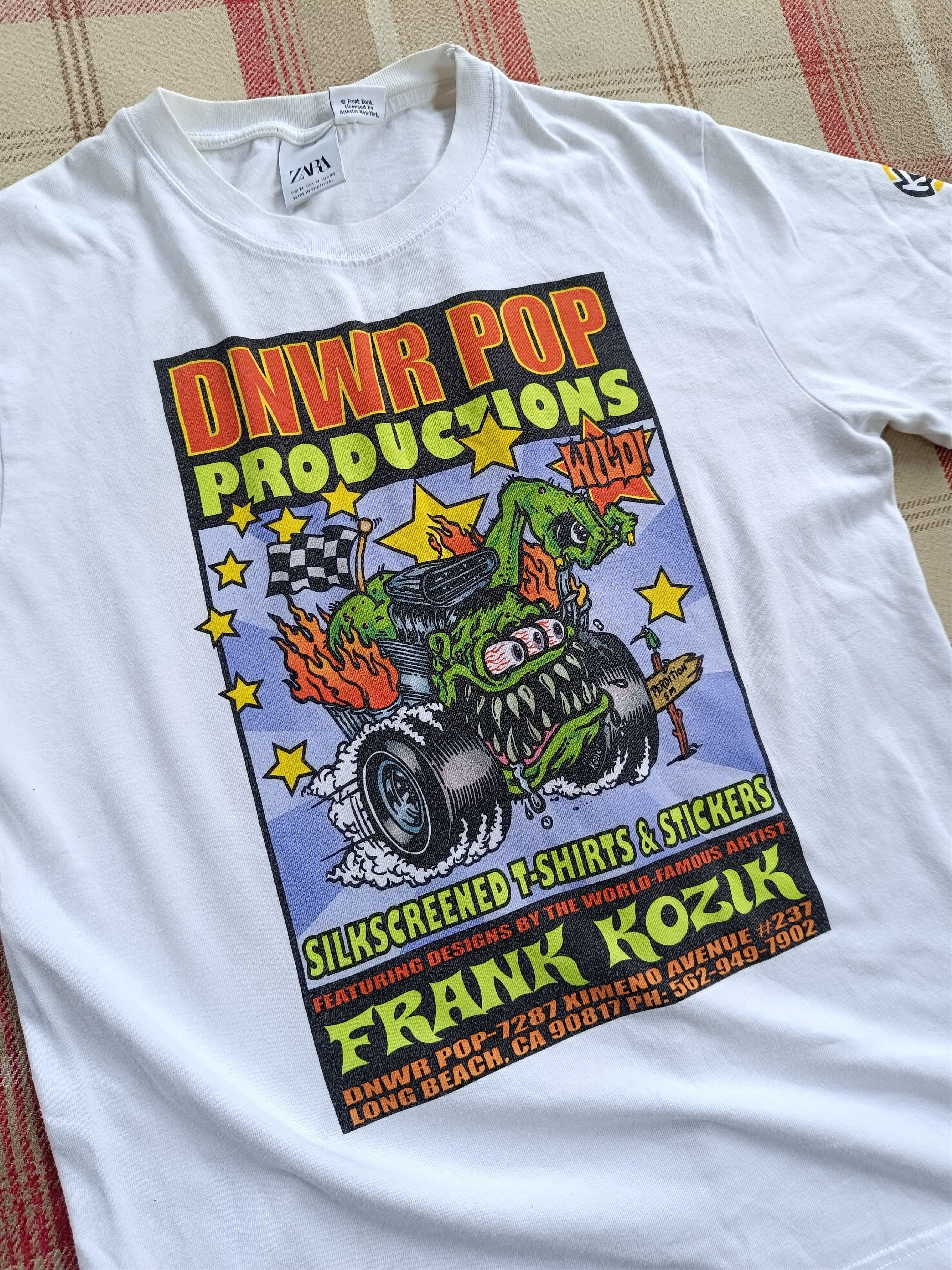 Anime × Zara Frank Kozik Zara Graphic Tee Rock Punk Grunge Hype Size US M / EU 48-50 / 2 - 7 Thumbnail