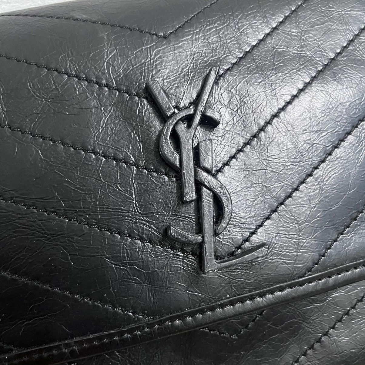 Saint Laurent Paris Authentic Yvest Saint Lauren Niki Chain Leather Shoulder Bag Size ONE SIZE - 3 Thumbnail