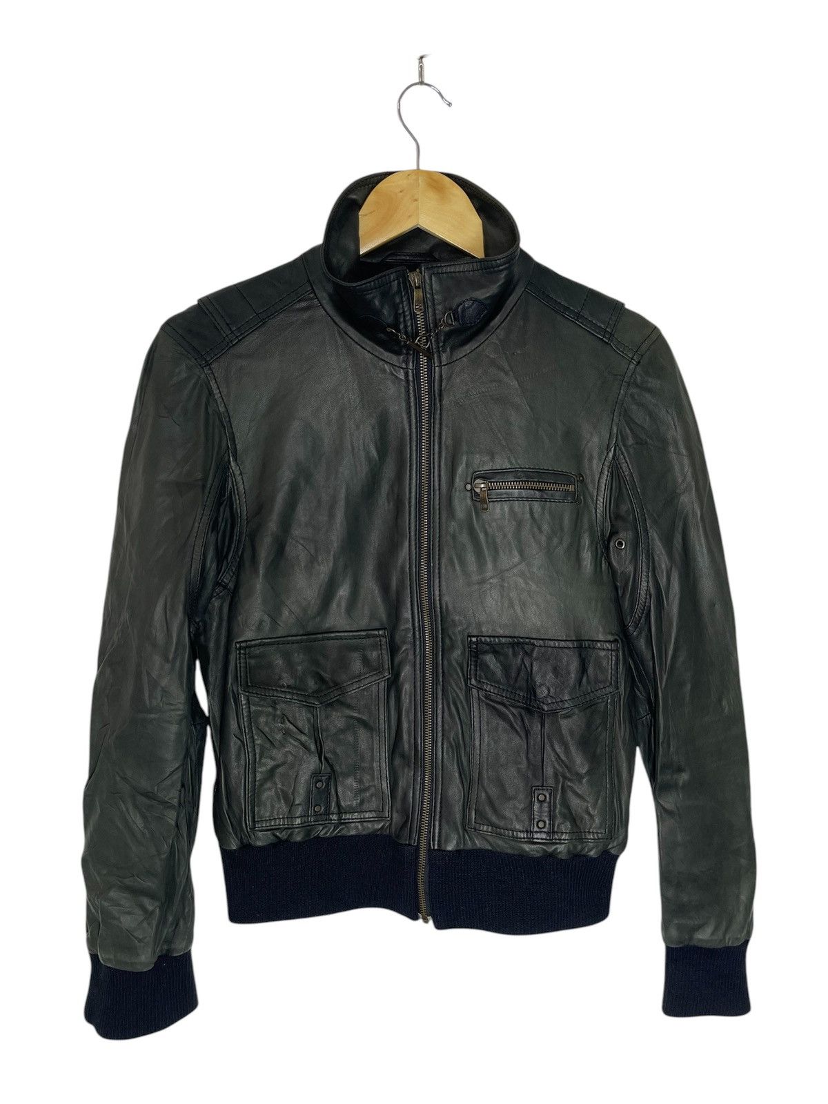Diesel 🔥DIESEL LAMBSKIN LEATHER JACKET BONDAGE Size US M / EU 48-50 / 2 - 2 Thumbnail