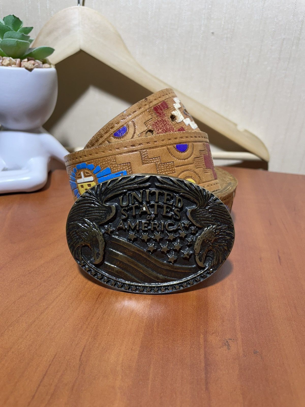 Indigo × Vintage United States of America vintage streetwear belt 90s Size ONE SIZE - 1 Thumbnail