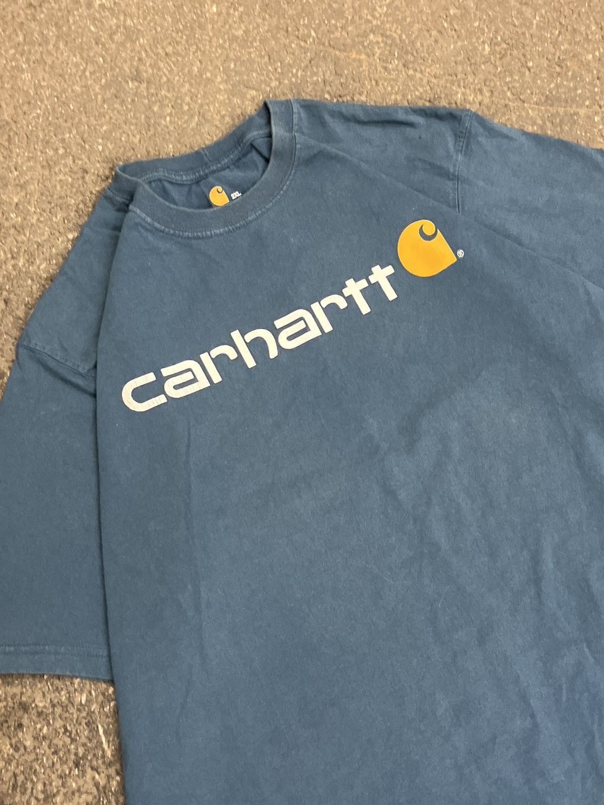 Carhartt × Vintage Carhartt spell out tee streetwear hype rare skater workwear Size US XXL / EU 58 / 5 - 4 Thumbnail