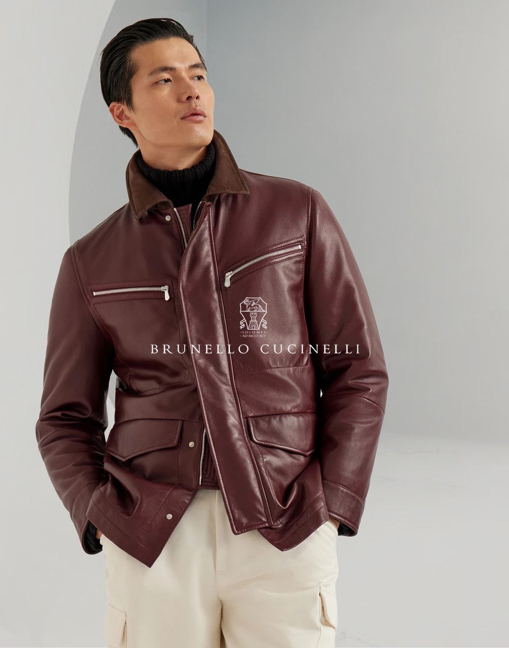 Brunello Cucinelli A Menswear Grail, Rare $13,500 Nappa Leather Jacket Size US XL / EU 56 / 4 - 1 Thumbnail