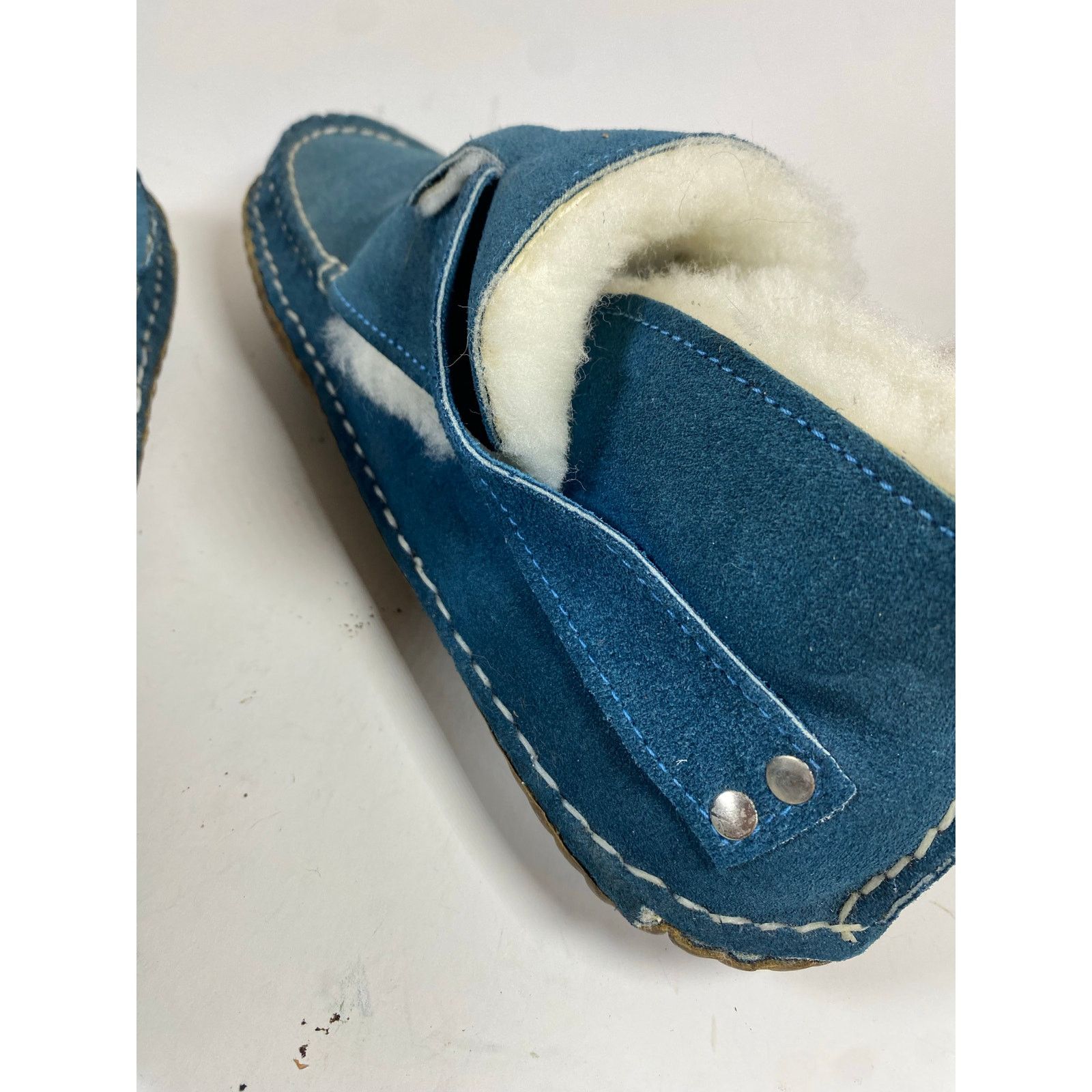 Quoddy Quoddy Ring Suede Sheepskin Lined Blue Boot 9.5W Size US 9.5 / IT 39.5 - 7 Thumbnail