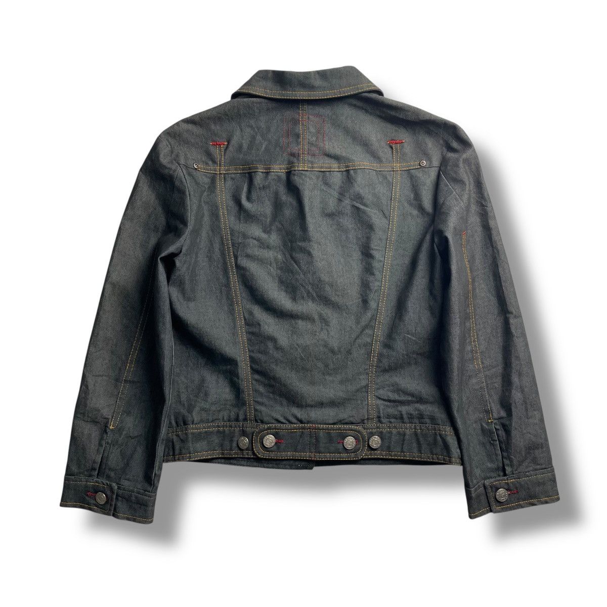 Bcbgmaxazria BCBG MAXAZRIA JEANS BUTTON UP CROPPED DENIM JACKET Size M / US 6-8 / IT 42-44 - 2 Thumbnail