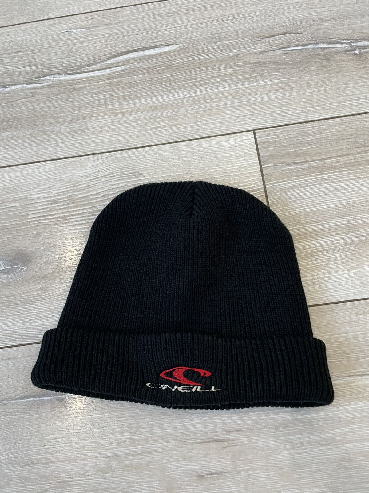 O'Neill × Vintage Oneill Beanie Hat Black Embroidered Streetwear Surfer Hawaii Size ONE SIZE - 1 Thumbnail