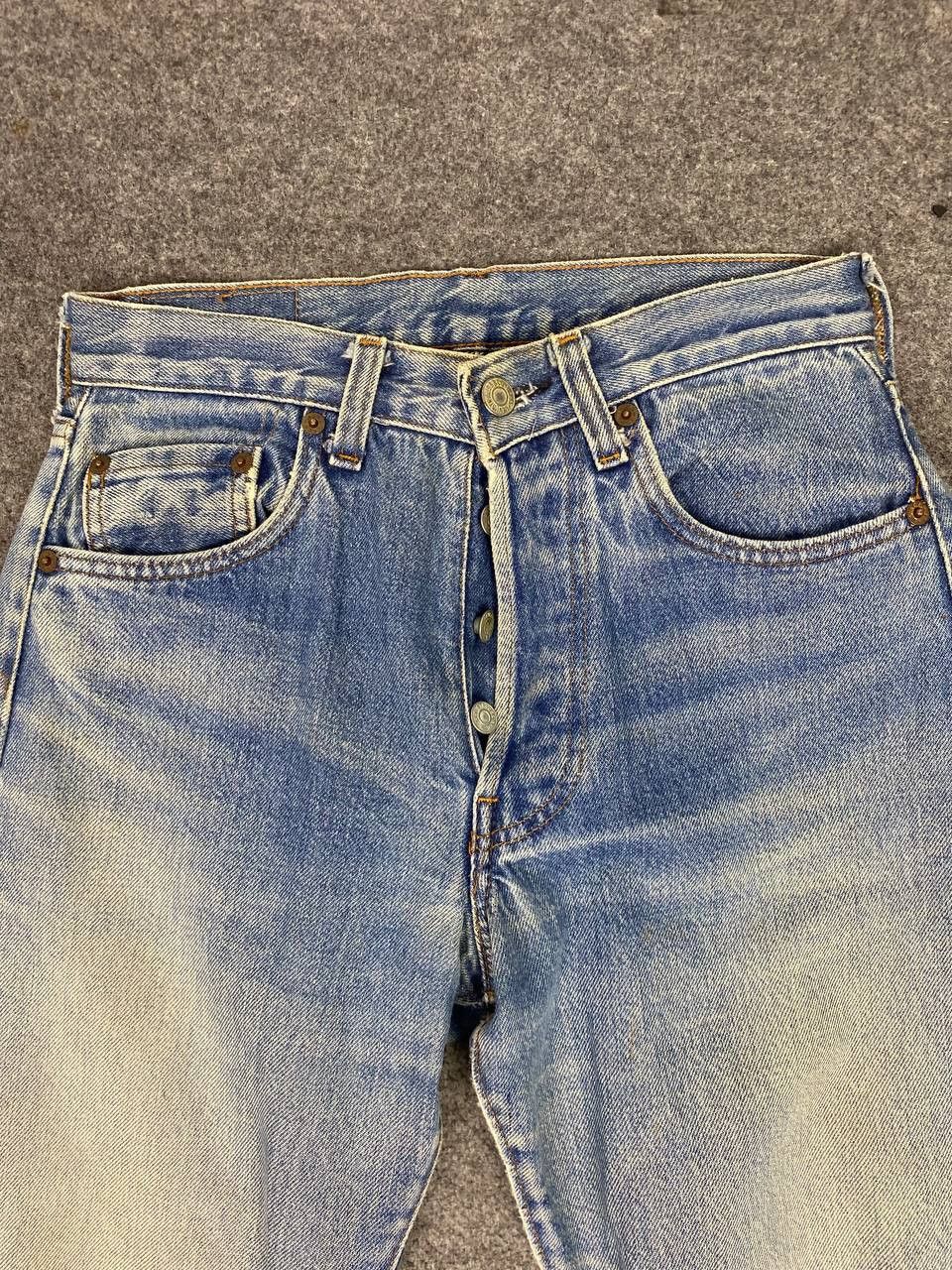 Levi's vintage levis 501 selvedge distressed denim nice design Size US 28 / EU 44 - 9 Thumbnail