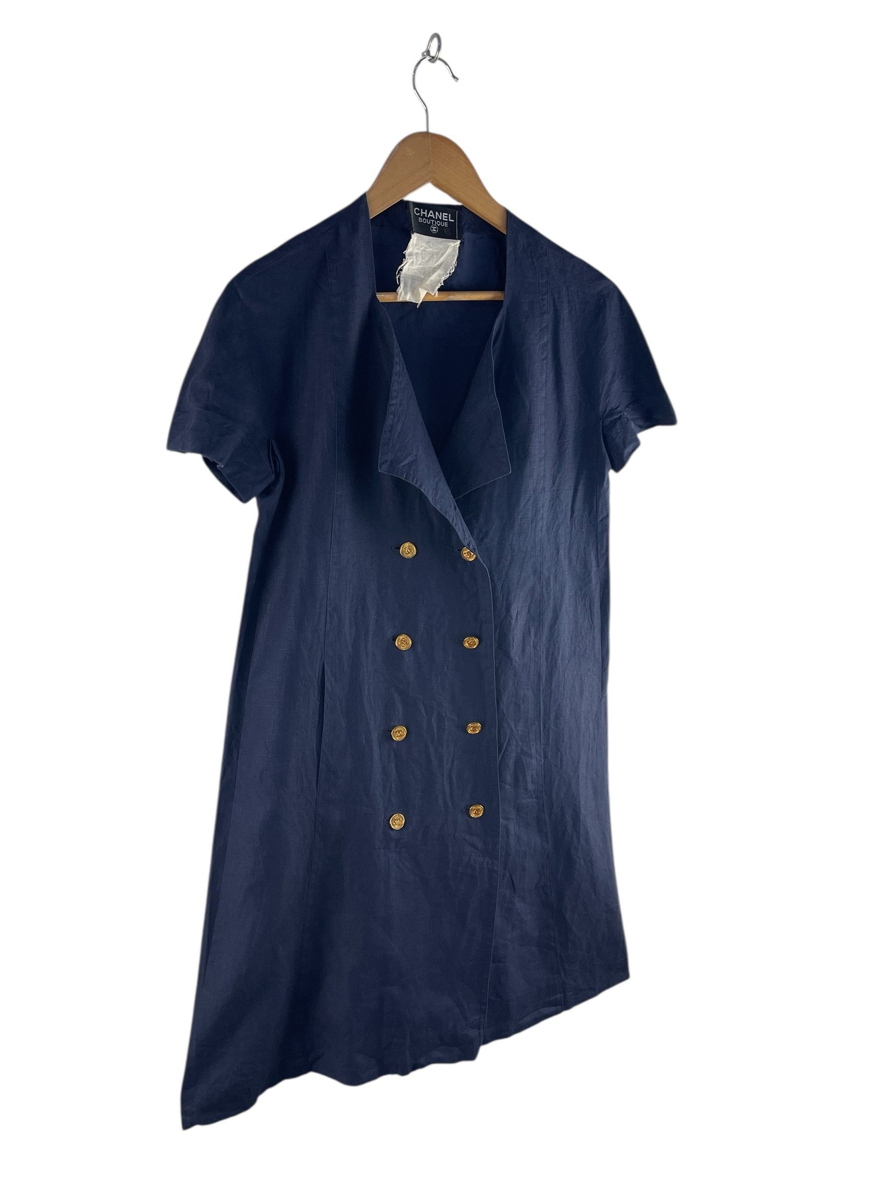 Chanel Vintage Chanel Boutique Navy Double-Breasted Dress Size XS / US 0-2 / IT 36-38 - 5 Thumbnail