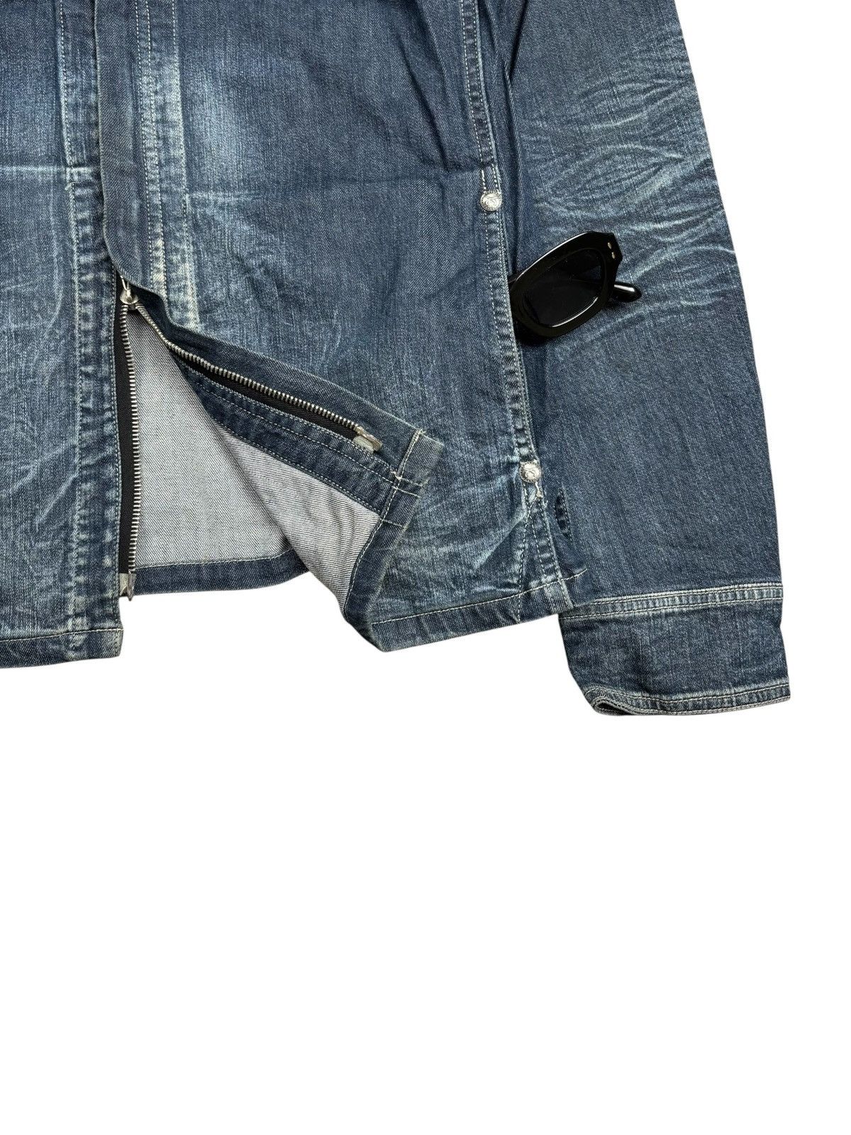 roarguns 2000s Roarguns - Raccagni Zips Vkei Style Denim Jacket Size US M / EU 48-50 / 2 - 7 Thumbnail