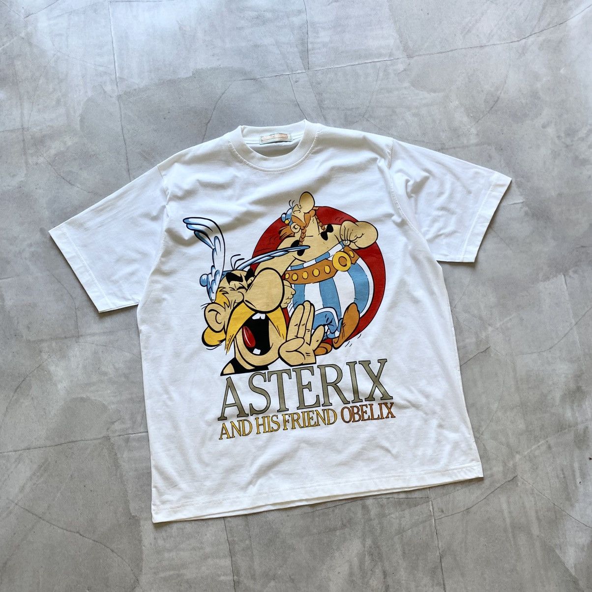 Other Rare 80-90s Asterix And Obelix Big Logo Cartoon T-shirt Size US XL / EU 56 / 4 - 1 Thumbnail