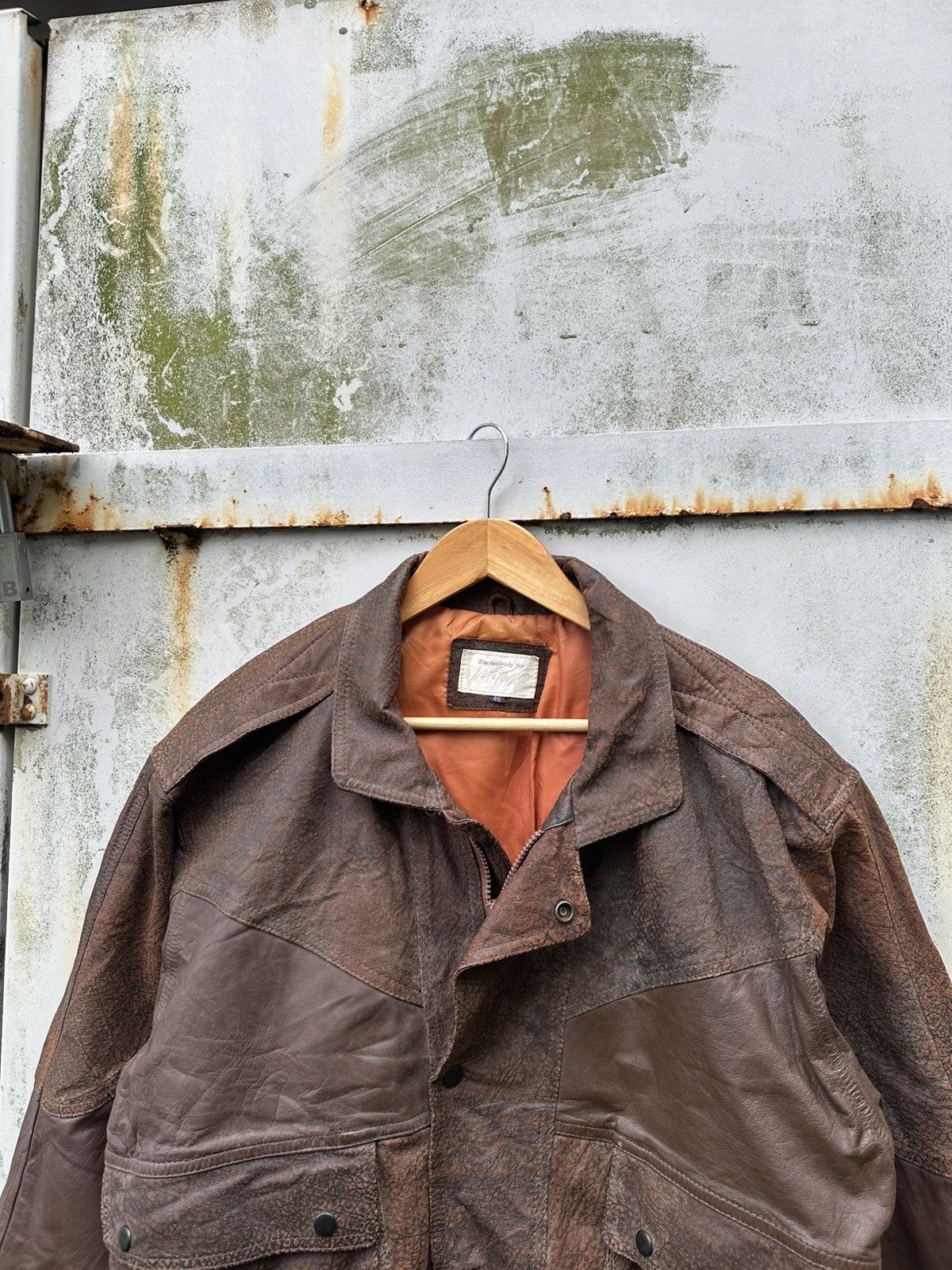 Vintage 🪖Vintage Aviator Leather Bomber Jacket Size US L / EU 52-54 / 3 - 4 Thumbnail