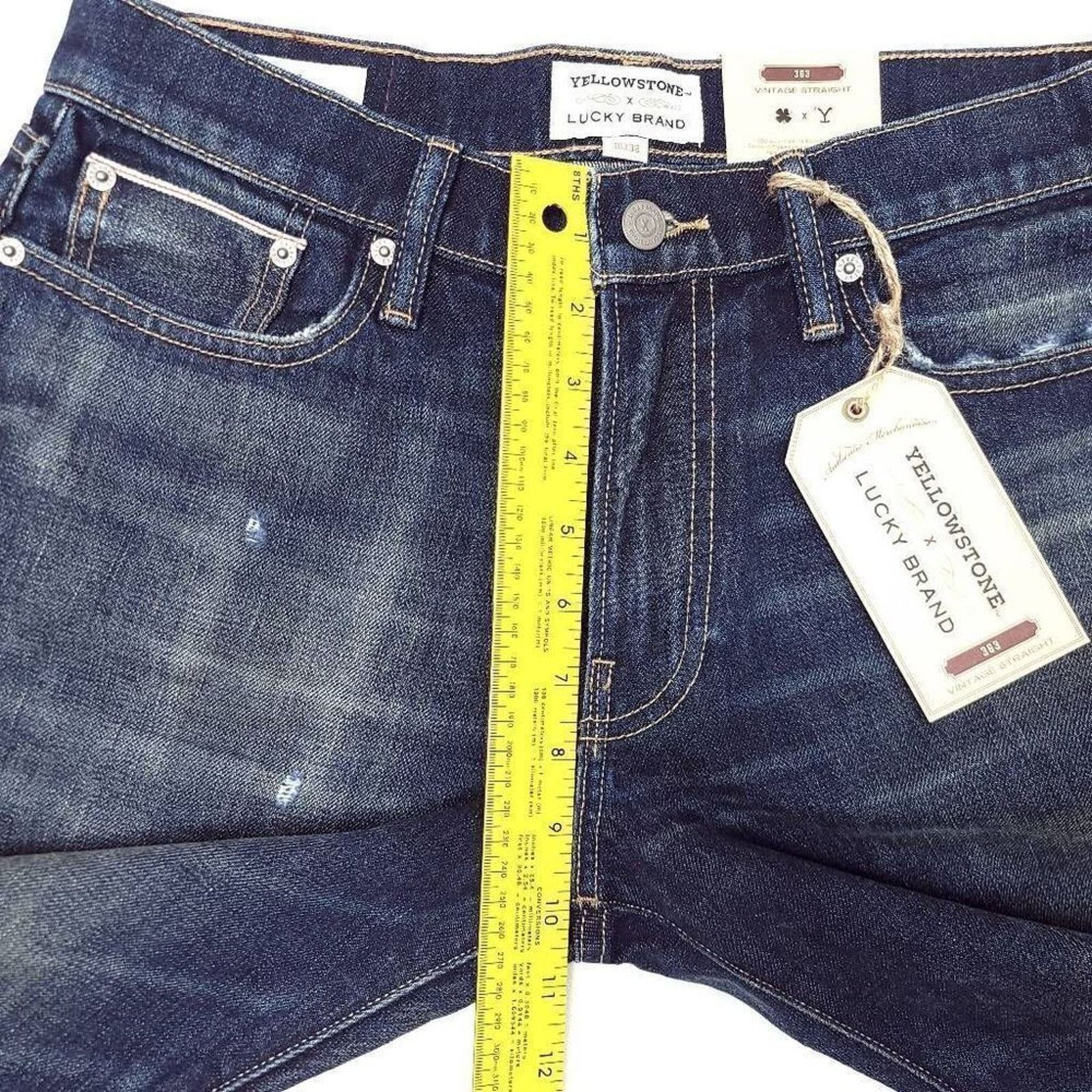 Lucky Brand NWT Lucky Brand Yellowstone 363 Vintage Jeans Mens 30x32 Size US 30 / EU 46 - 3 Thumbnail