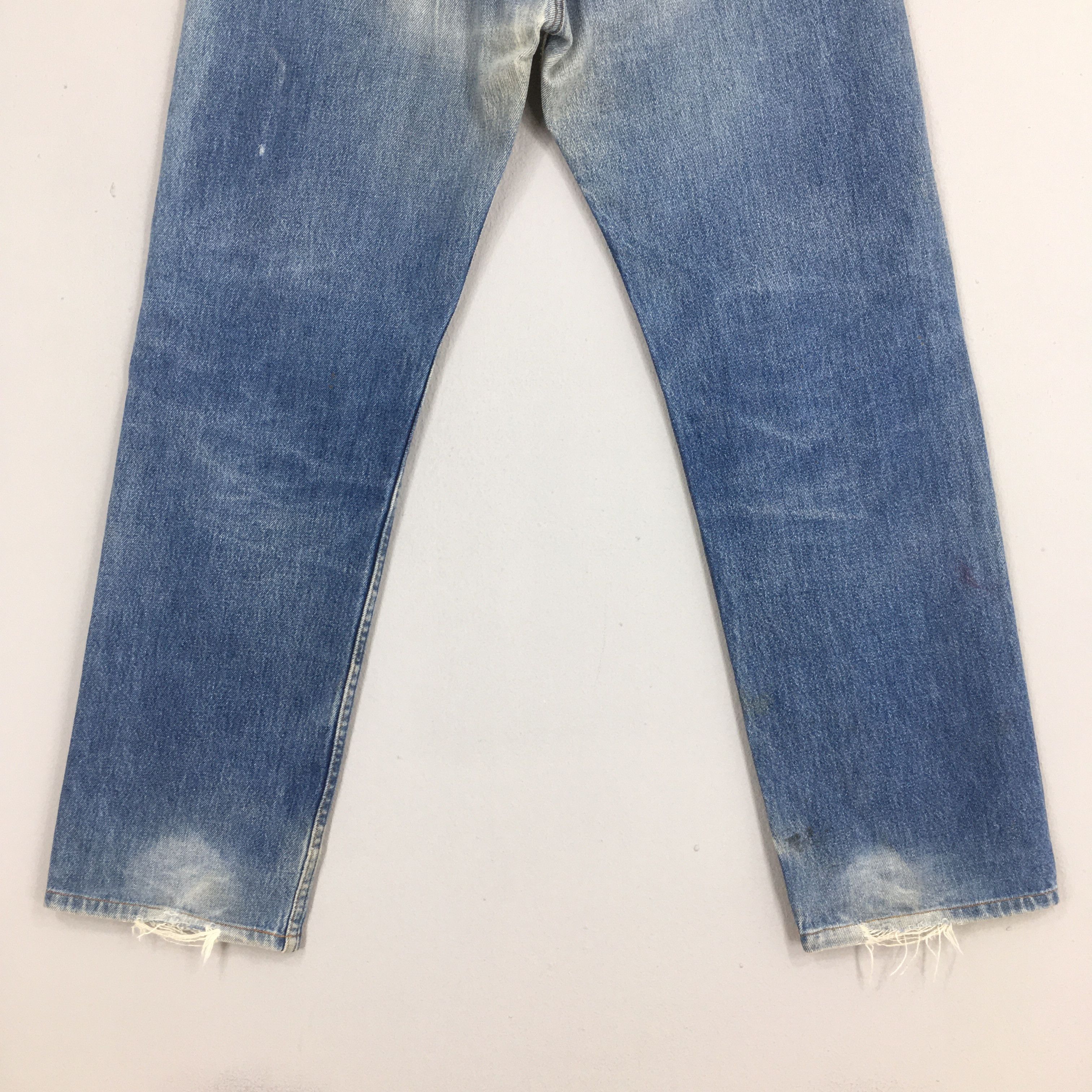 Levi's Size 31x29 Vintage 80s Levi's 501 Faded Blue Jeans S1632 Size US 31 - 9 Thumbnail