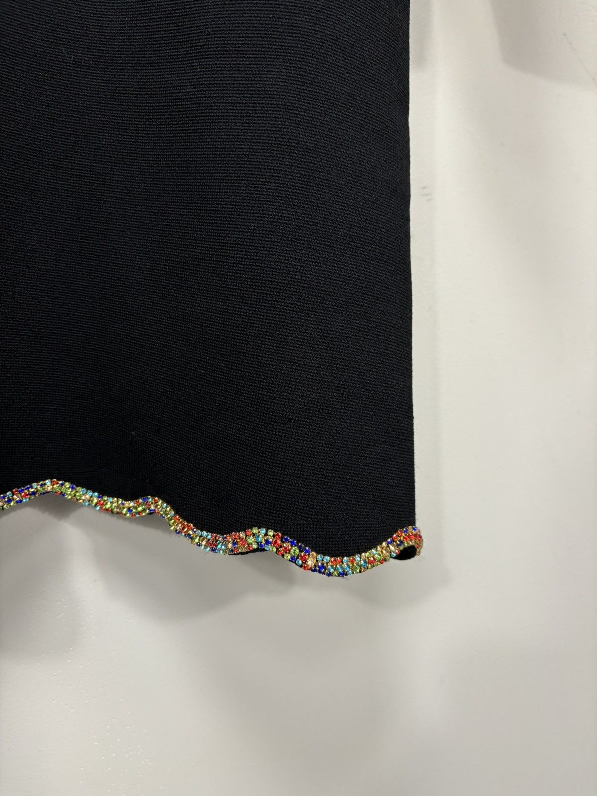 Sandro Sandro NWT Crystal Trims Black Long Sleeve Flared Dress Size M / US 6-8 / IT 42-44 - 15 Thumbnail