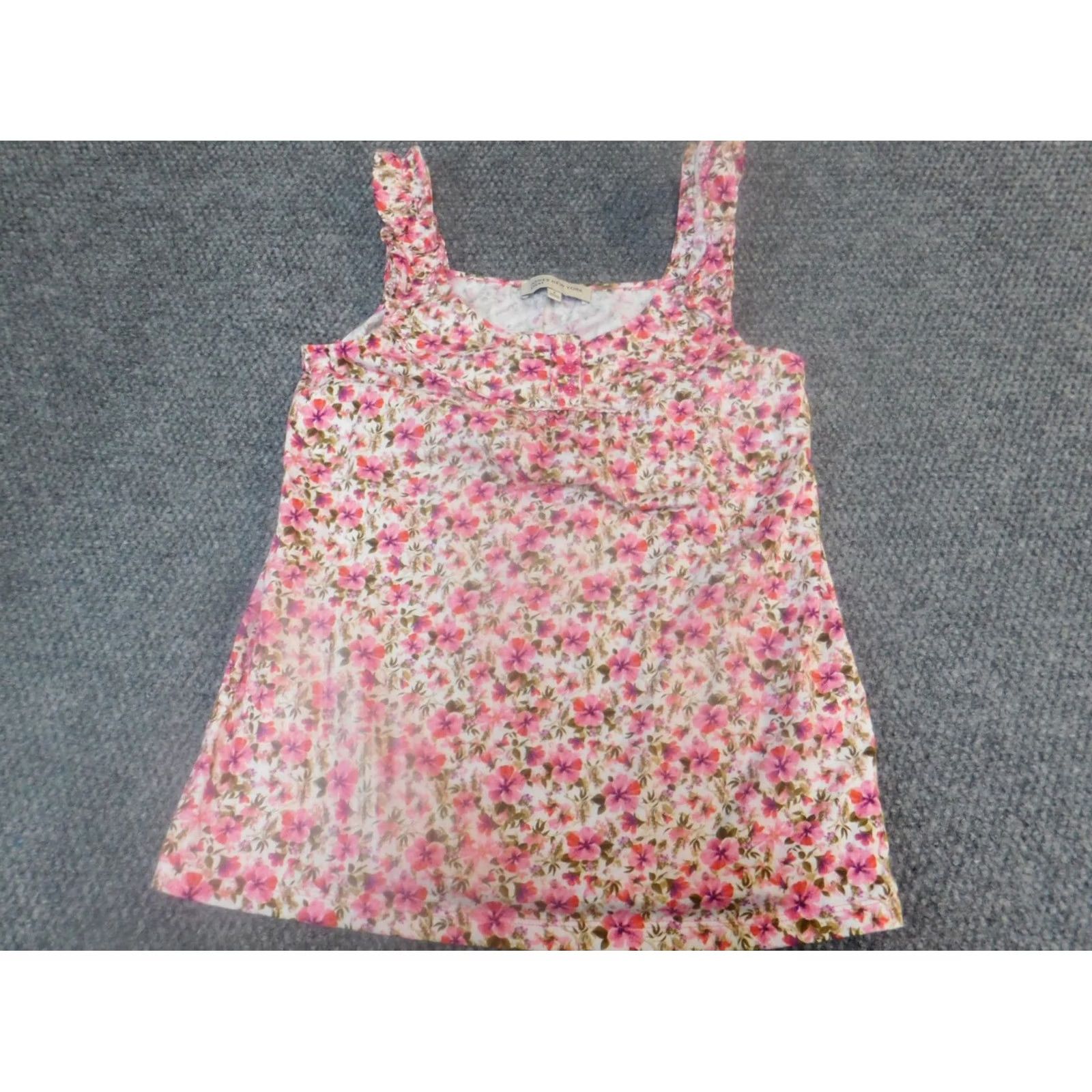 Jones New York Jones New York Blouse Small Red Floral stretch pullover Womens Size S / US 4 / IT 40 - 4 Thumbnail
