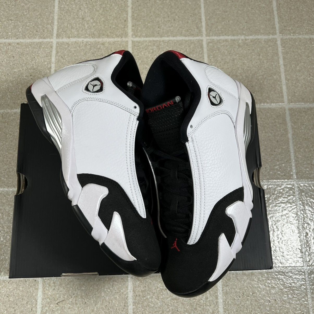 Jordan Brand Nike Air Jordan 14 Retro 2024 Black Toe Red White Size 10 Size US 10 / EU 43 - 1 Thumbnail
