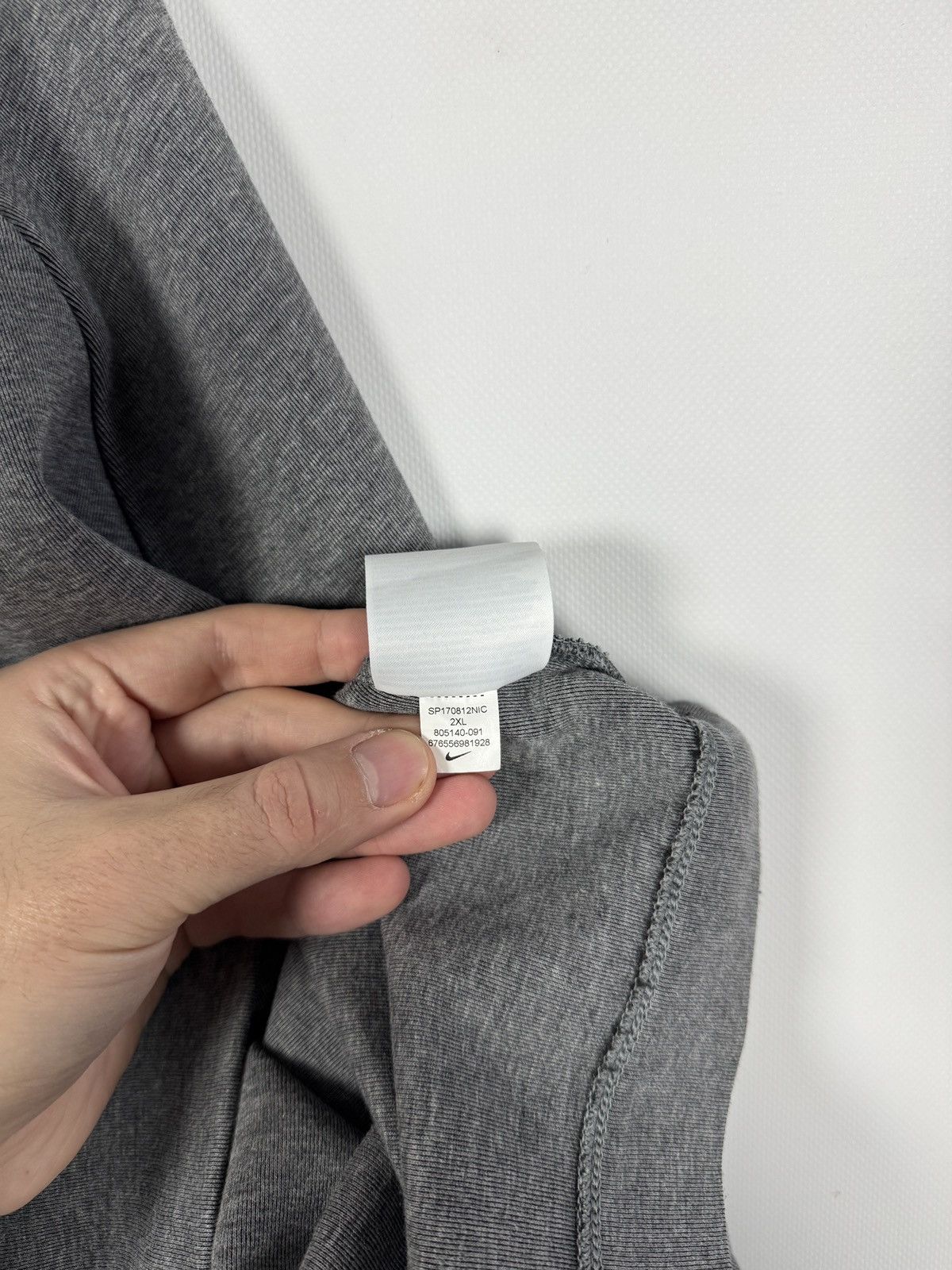 Nike Men’s Nike Tech Fleece Crewneck Sweatshirt Pockets Gray XXL Size US XXL / EU 58 / 5 - 9 Thumbnail