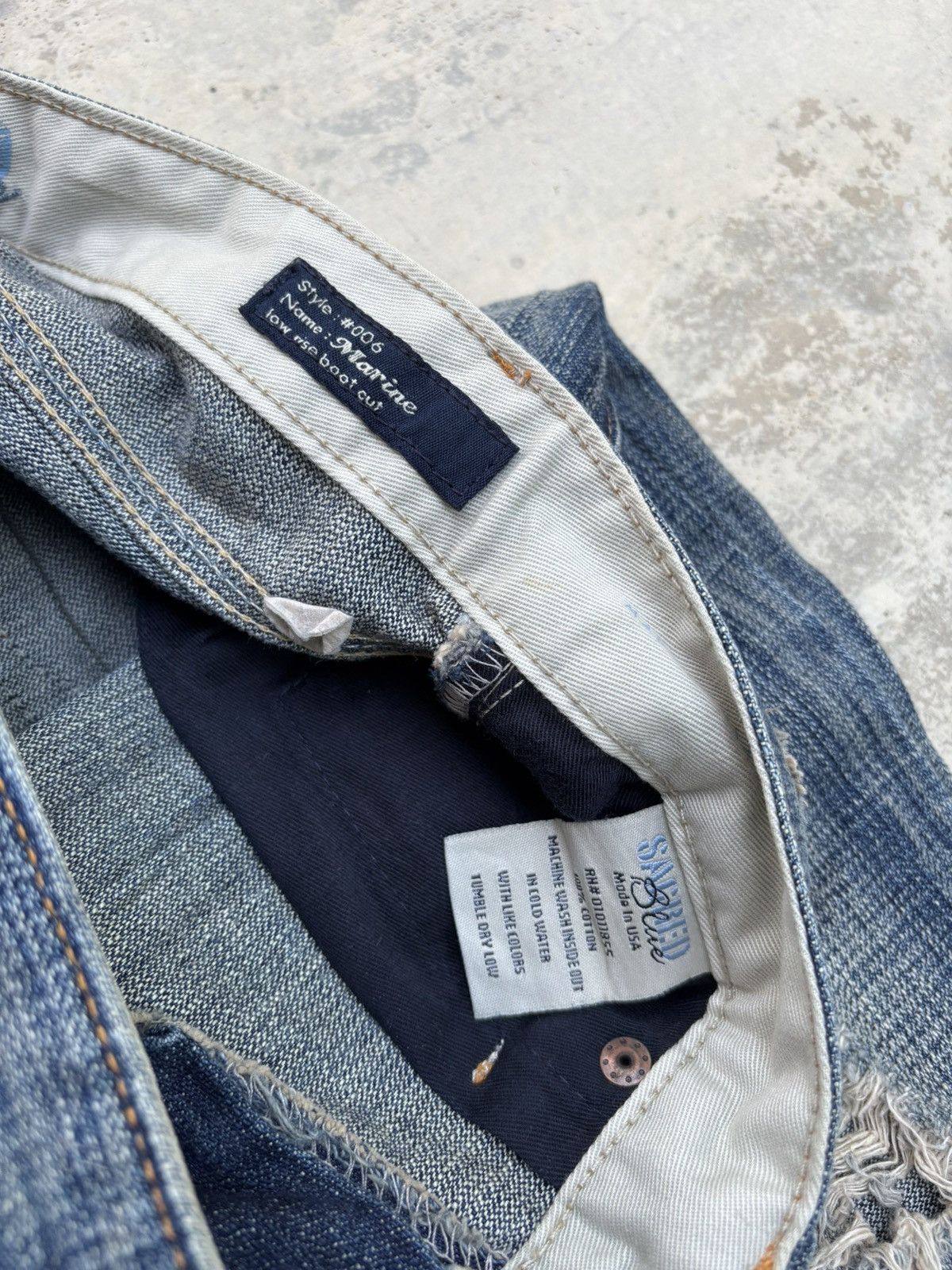If Six Was Nine Flared Jean Sacred Blue Mud Wash Bootcut Jeans Size 28" / US 6 / IT 42 - 10 Thumbnail