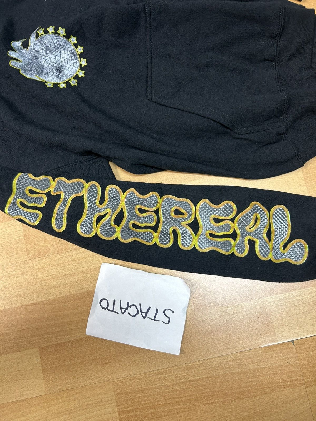 Rap Tees × Vintage $NOT Ethereal Tour Hoodie Black Medium Size US M / EU 48-50 / 2 - 3 Thumbnail