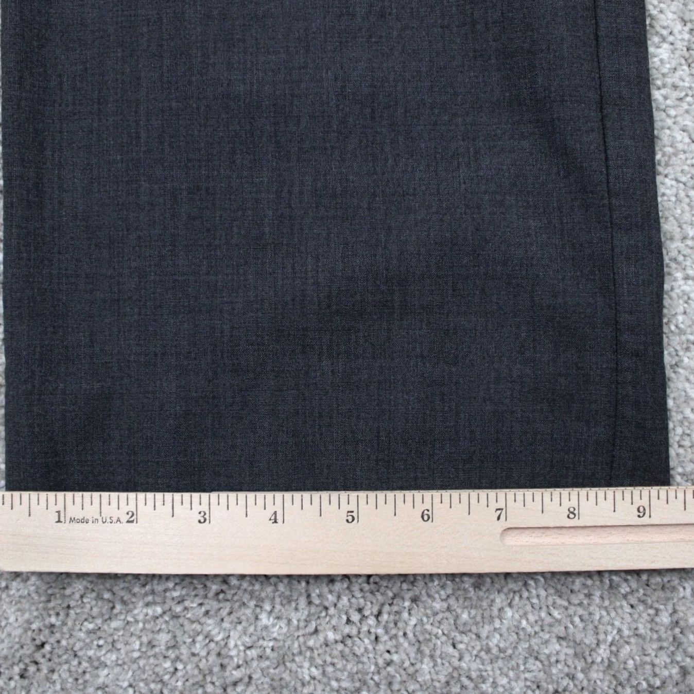 Banana Republic Banana Republic Pants Mens 35x32 Gray Wool Stretch Flat Front Dress Pants Regular Rise Front Front Flat Front Pockets City Preppy Mens Size US 35 - 5 Thumbnail