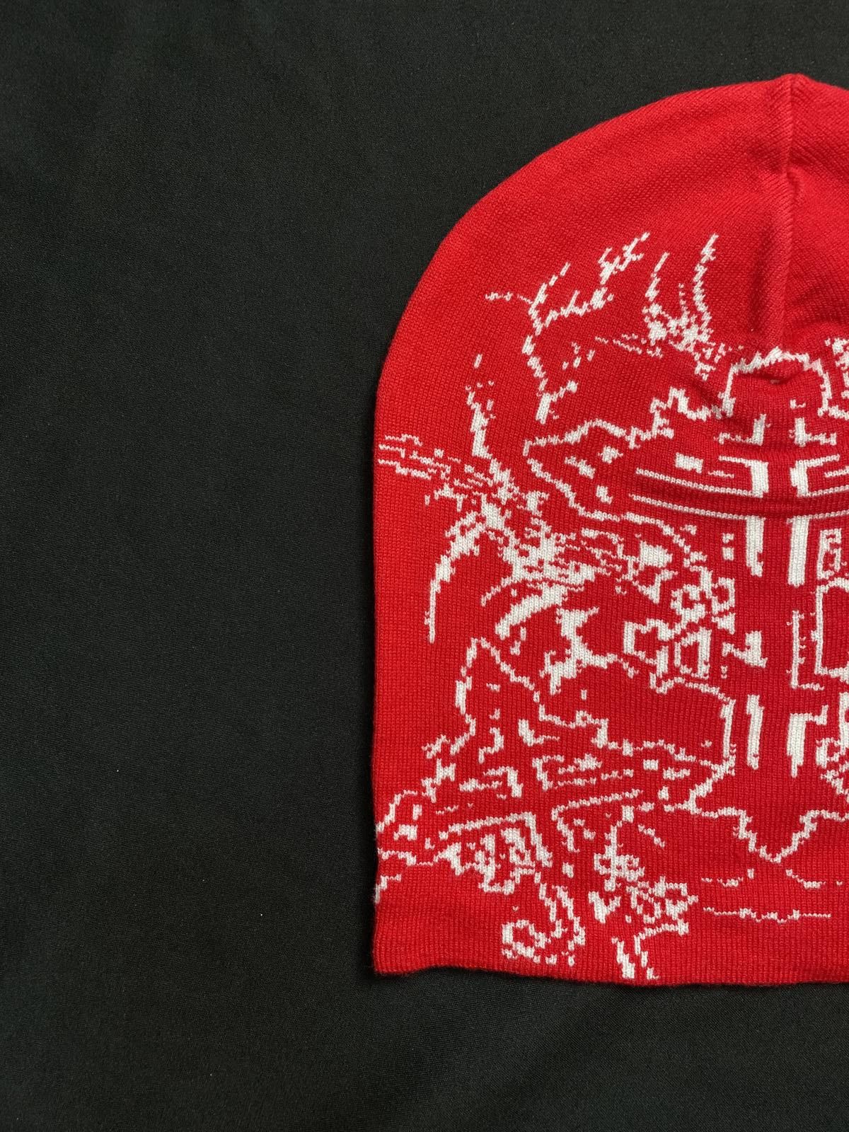 Japanese Brand Rare Y2k Gothic Cross Pattern No Cuff Knit Skull Cap Beanie Size ONE SIZE - 4 Thumbnail