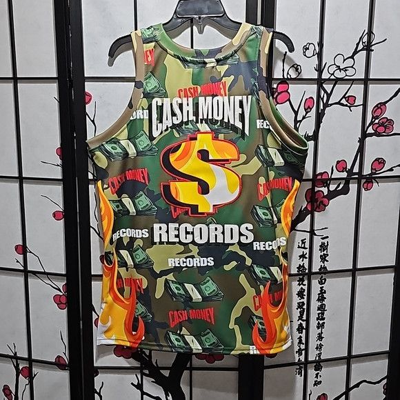 Other Cash Money Records Camo Basketball Jersey Size Large NWT Size US L / EU 52-54 / 3 - 8 Thumbnail