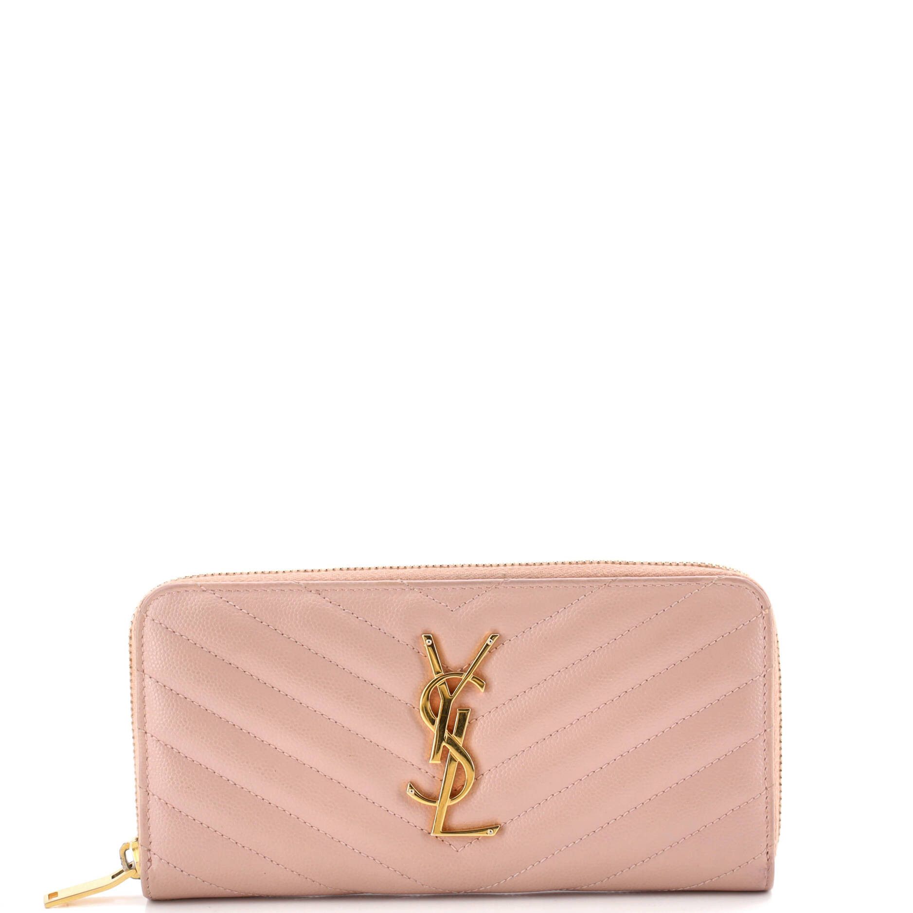Saint Laurent Paris Classic Monogram Zip Around Wallet Size ONE SIZE - 1 Thumbnail