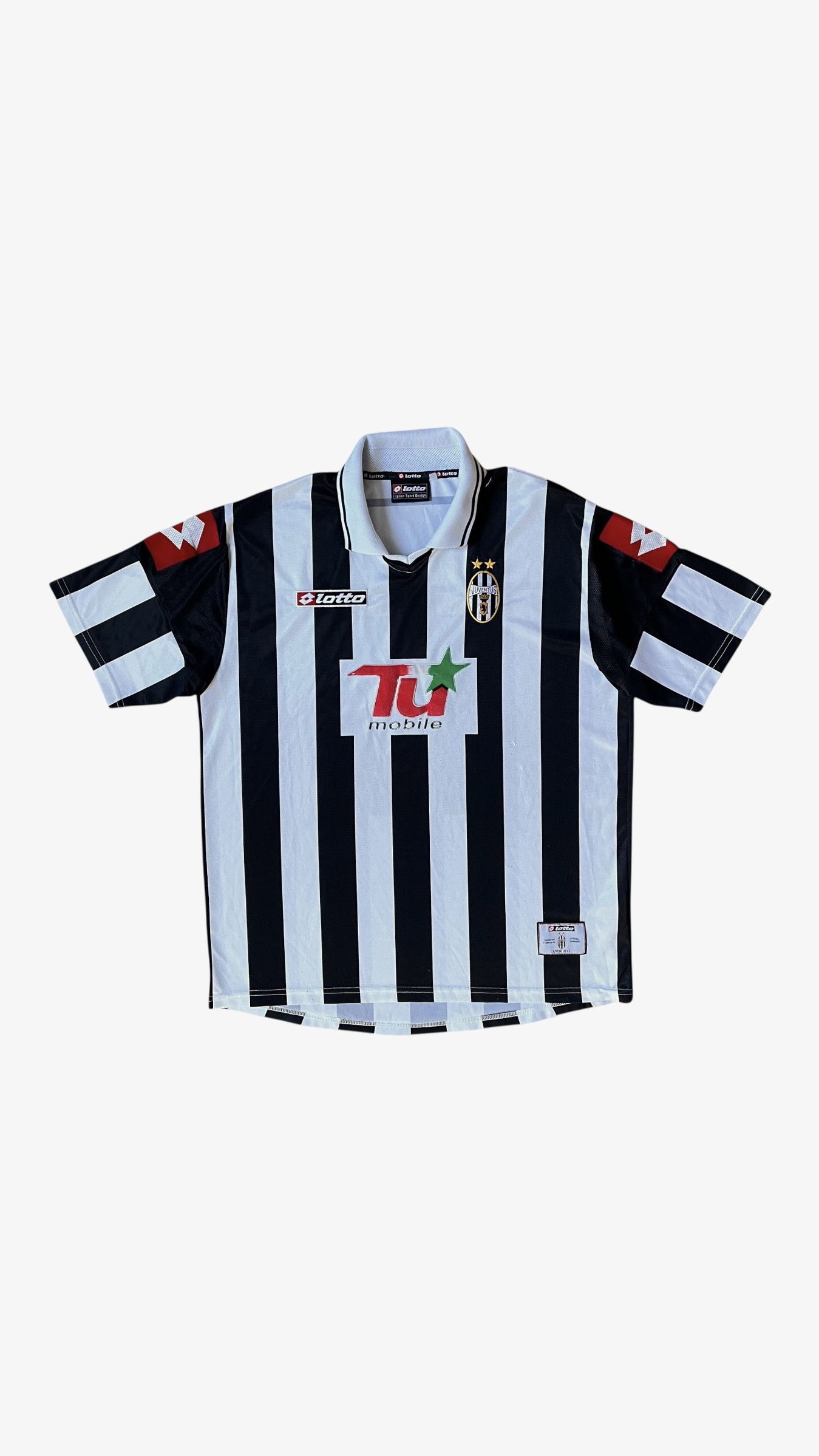 Lotto Sport Vintage Lotto Juventus 2001 Champions League Football Jersey Size US L / EU 52-54 / 3 - 1 Thumbnail