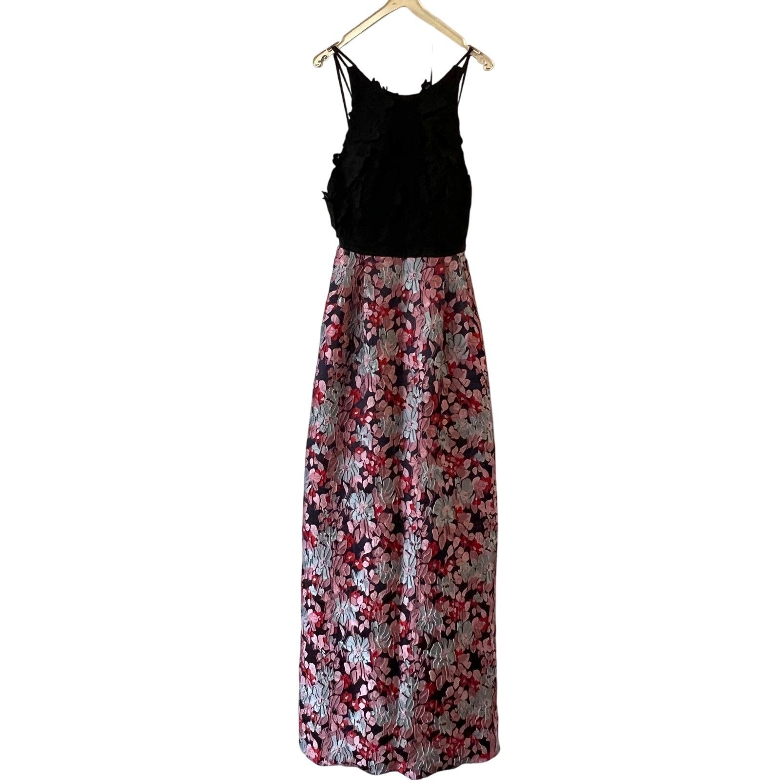 Monique Lhuillier ML Monique Lhuillier Multi Floral maxi dress Gown size 0 C10 Size XS / US 0-2 / IT 36-38 - 4 Thumbnail