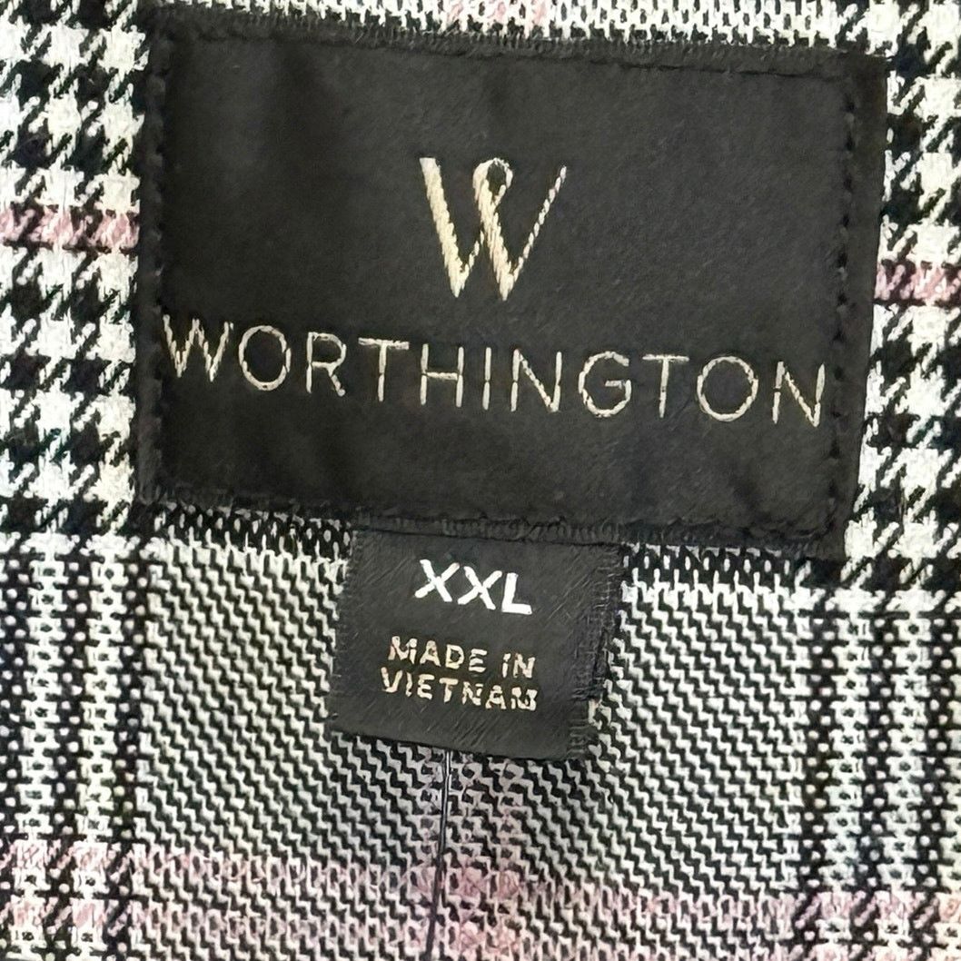 Worthington Worthington women’s XXL suit blazer in Pink Menswear pattern Size XXL / US 16-18 / IT 52-54 - 7 Thumbnail